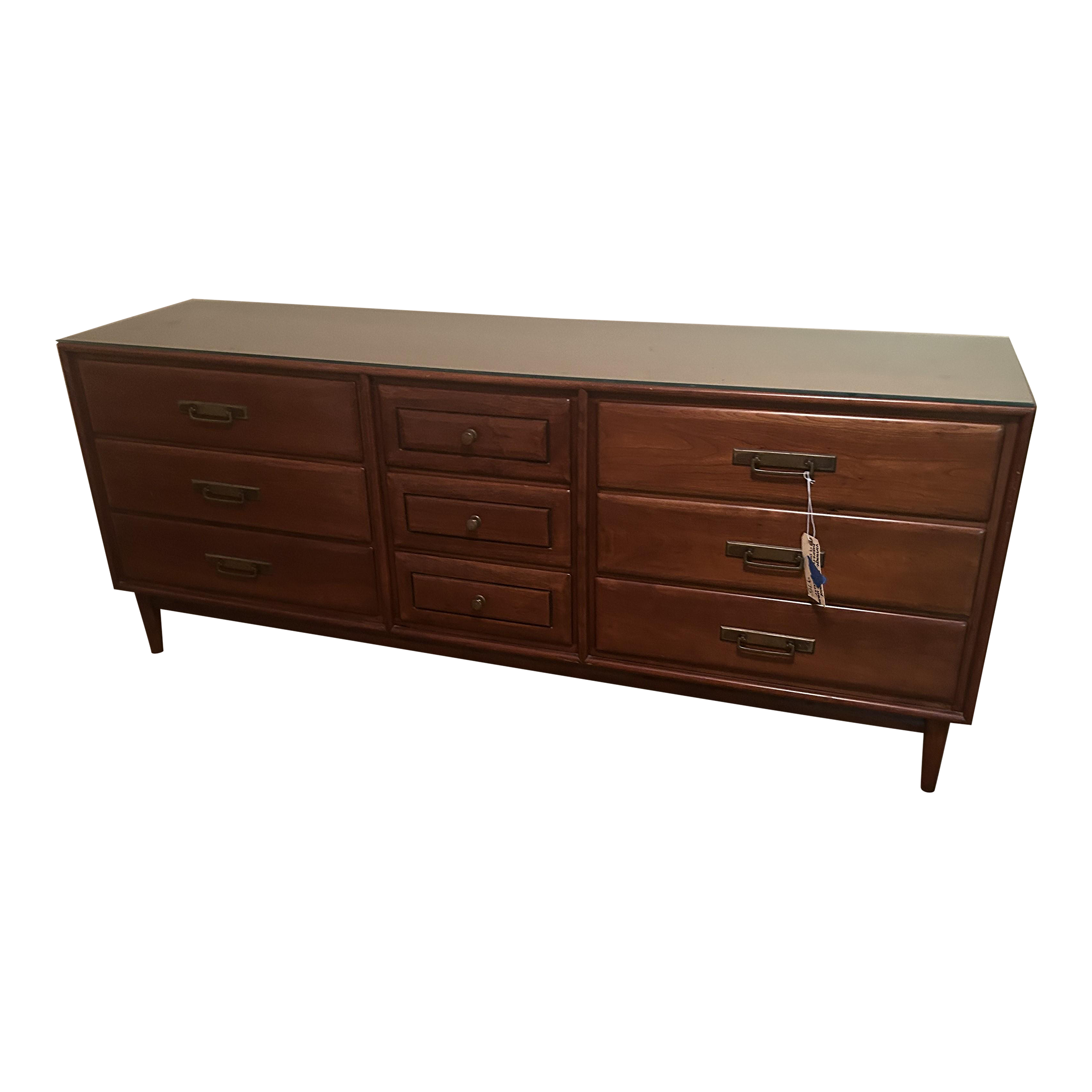 1950s Mid-Century Modern Heywood Wakefield Cliff House 9 Drawer Cherry ...