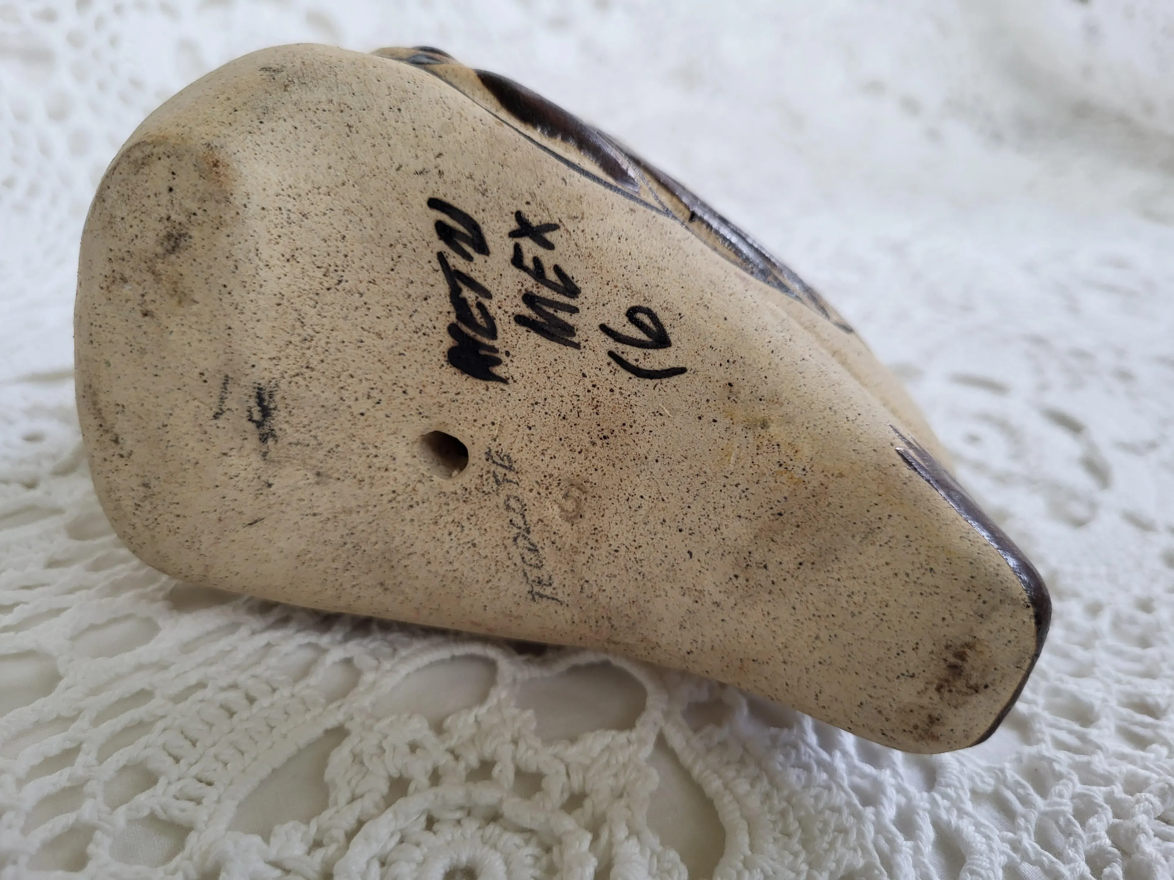 1970s Ceramic Owl or Tecolote, Tonala’, Mexico