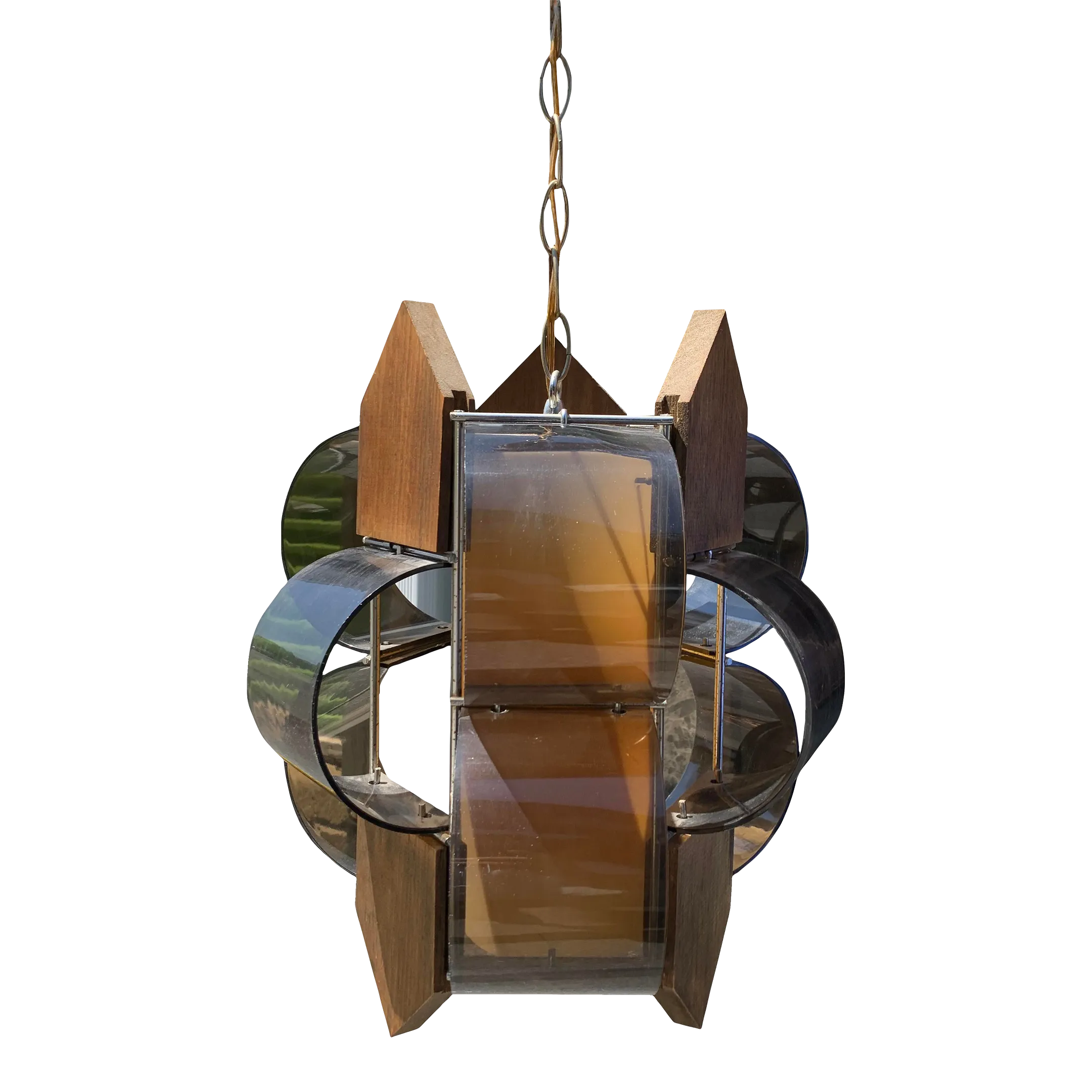 Mid Century Modern Vintage Hanging Chandelier Light Chain Lamp Plug In Chairish