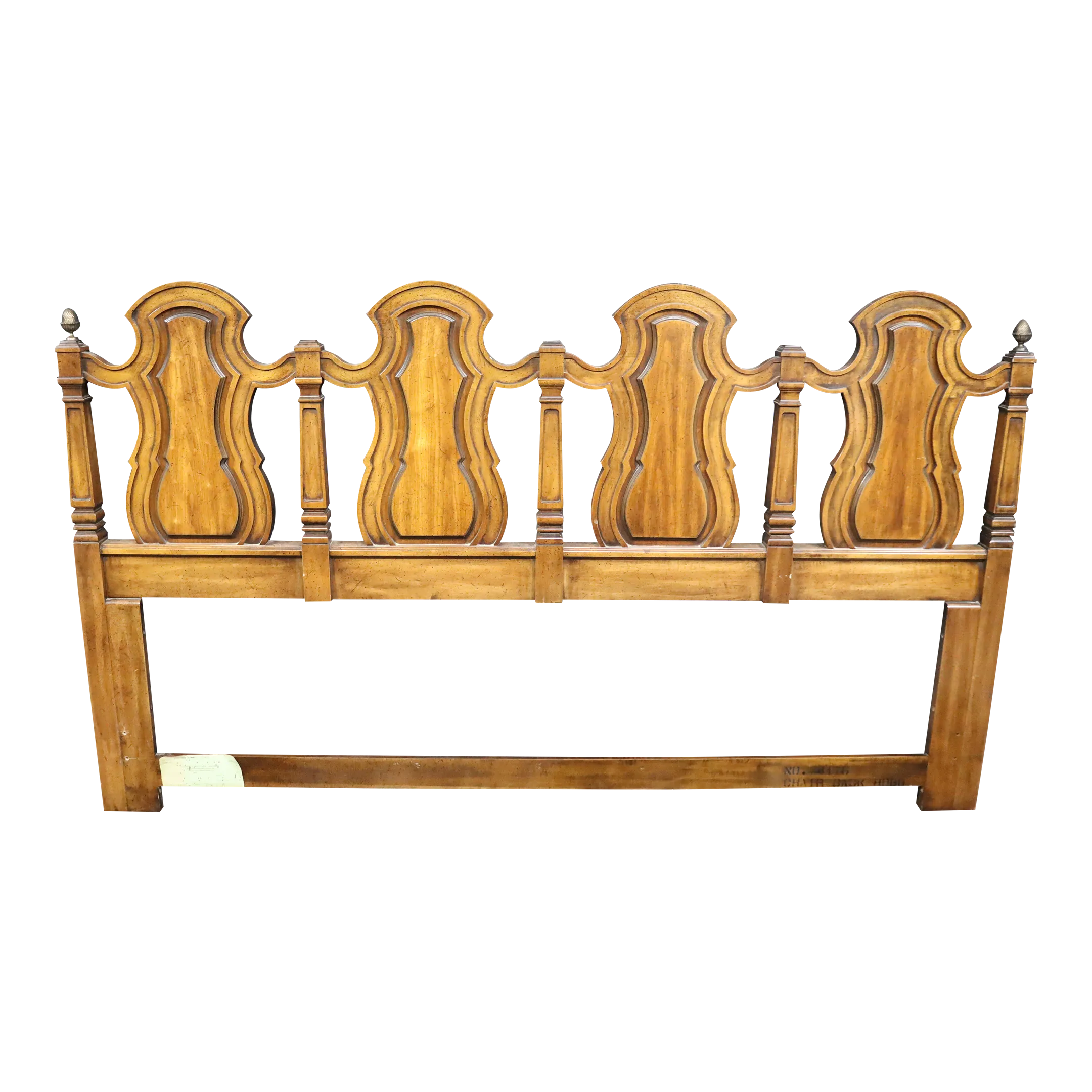 Regency Style Fruitwood King Headboard Chairish