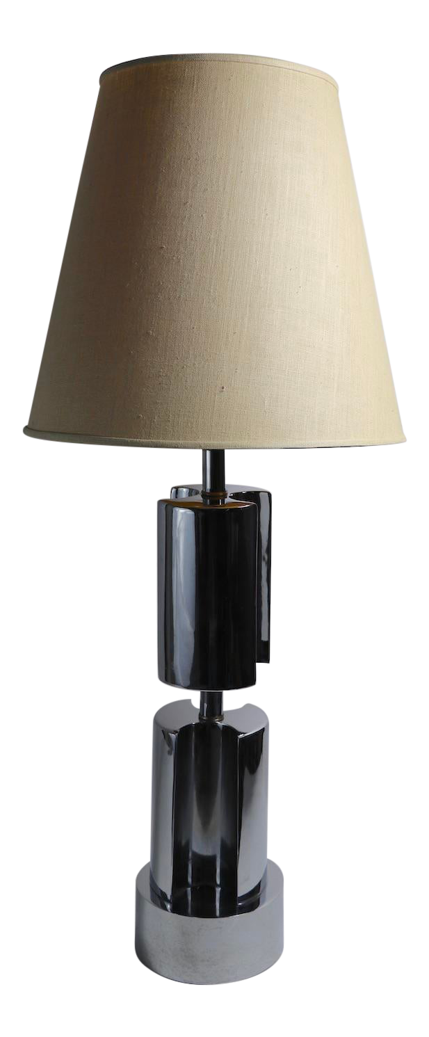 Space Age Mid Century Chrome Table Lamp Chairish
