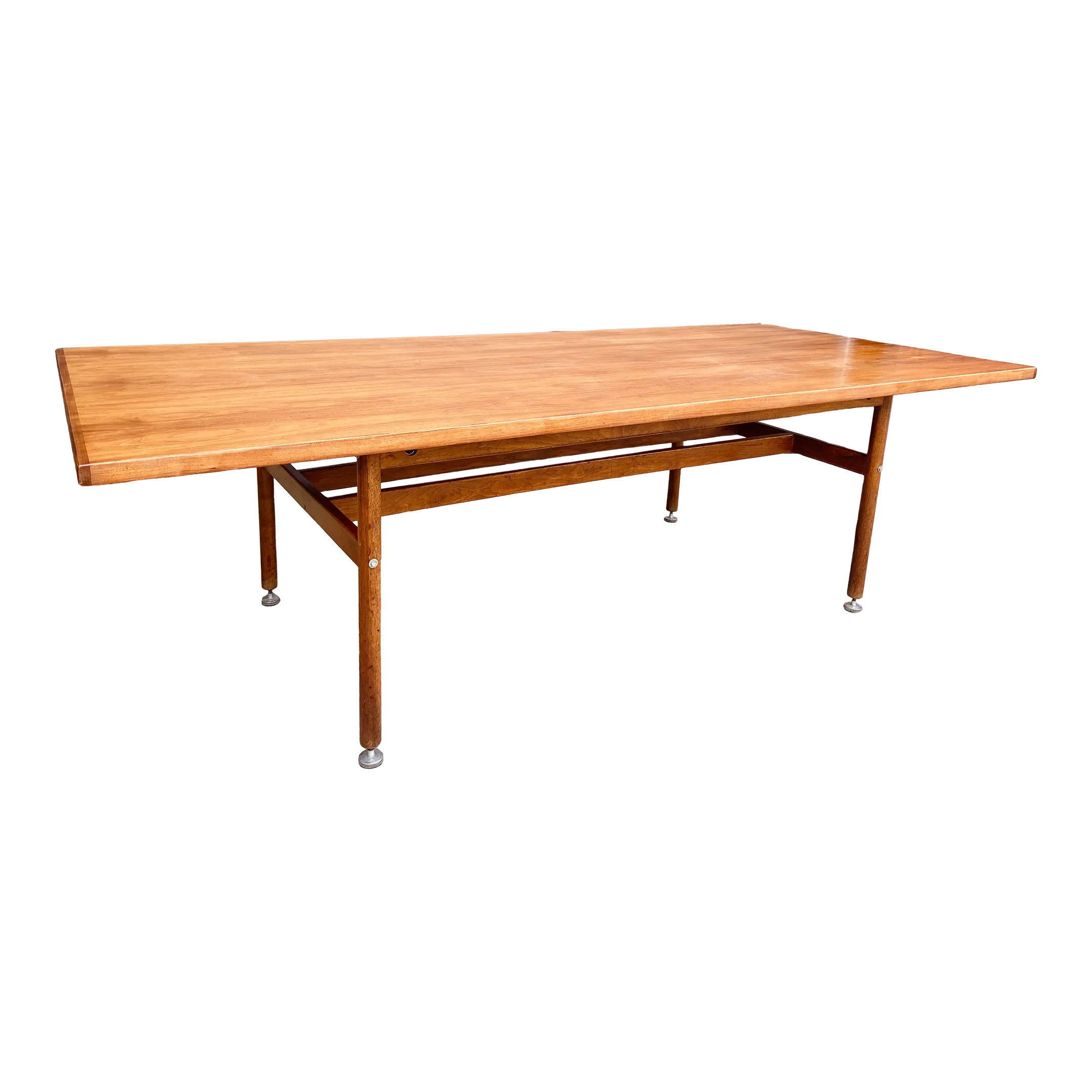 Mid-Century Jens Risom Dining / Conference Table | Chairish