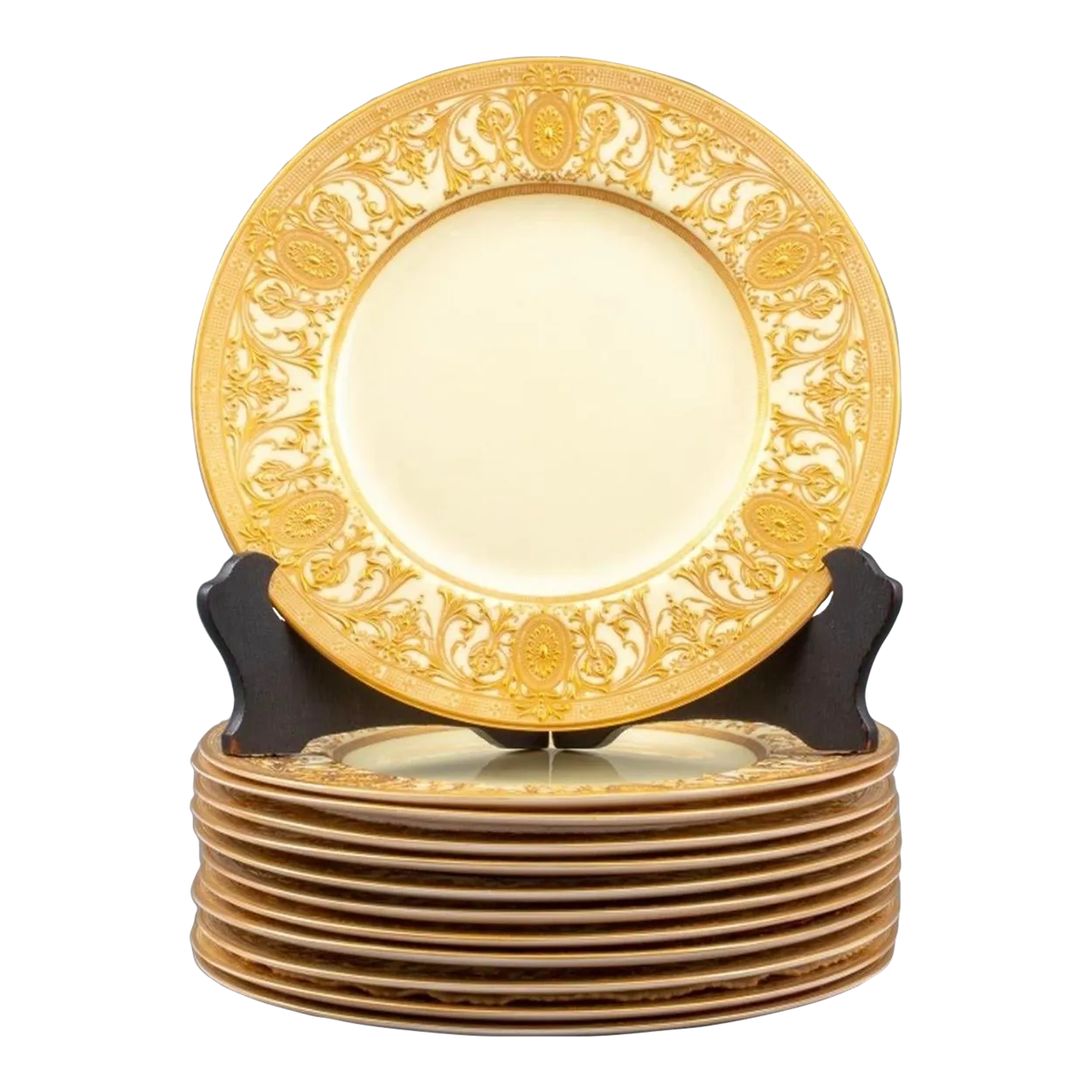 Early 20th Century Royal Worchester Tiffany Plates Set of 12 Chairish