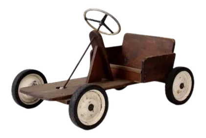 Vintage Toy Riding Car | Chairish