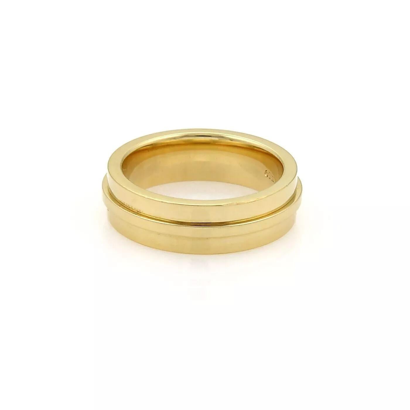 20397 - Tiffany & Co. T Two 18k Yellow Gold 5.5mm Wide Band