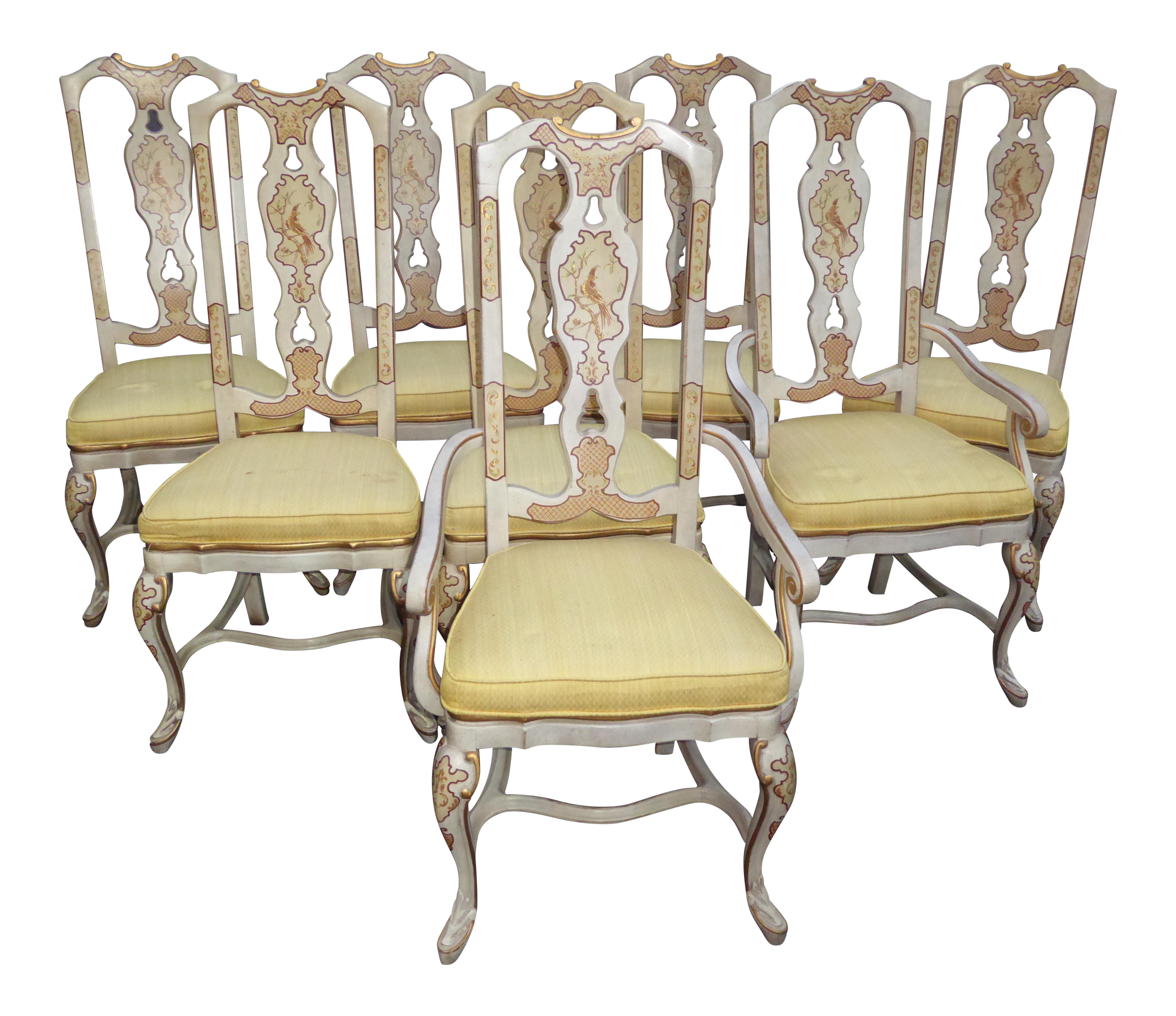 Drexel Heritage Chinoiserie Dining Chairs Set of 8