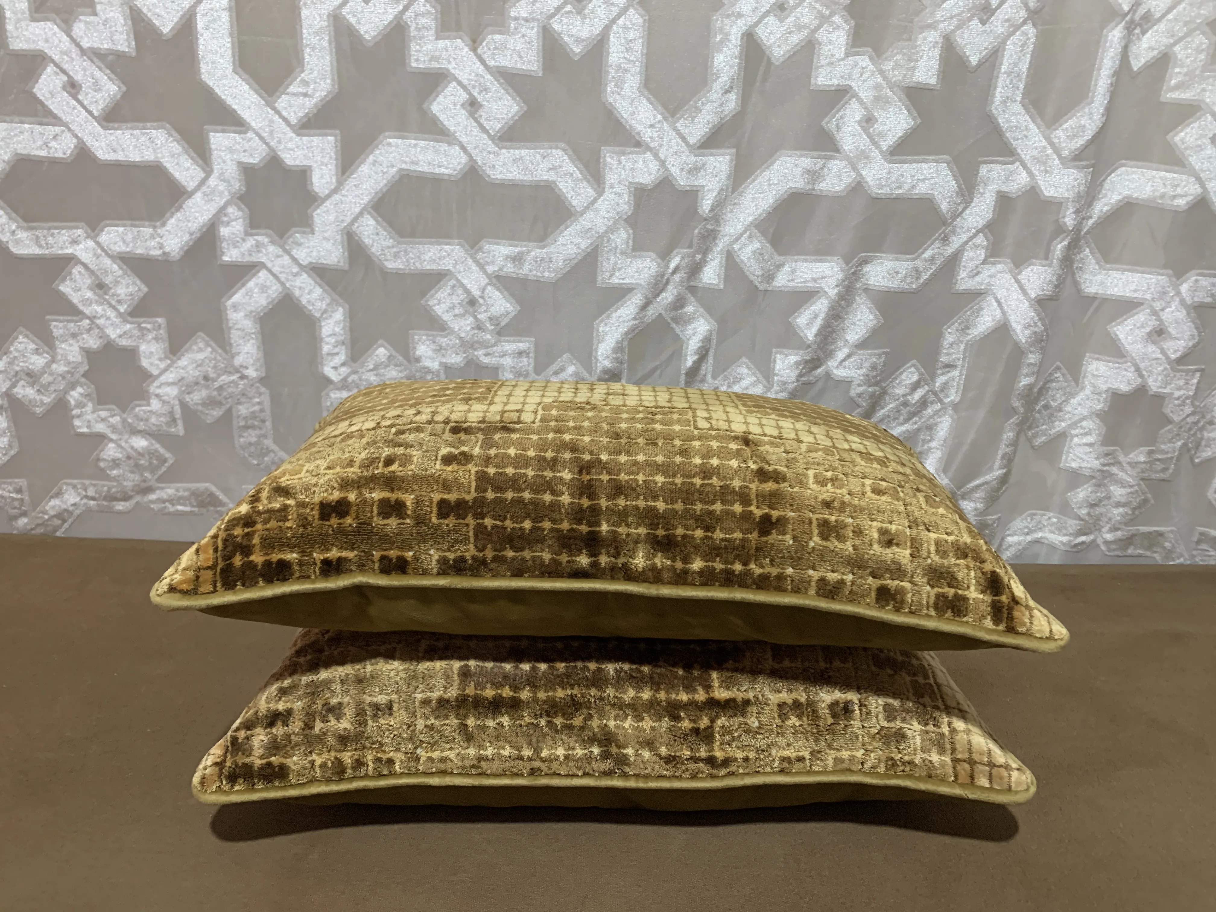 Vintage Re-Designed and Hand-Engineered Pillow Covers - a Pair