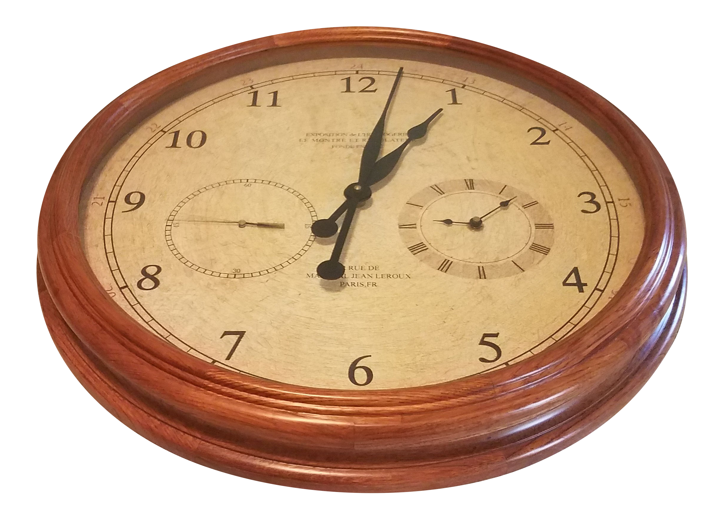 Vintage Exposition De Lhorlogerie Le Montre Et Regulater Fonde En 1802 Wall Clock