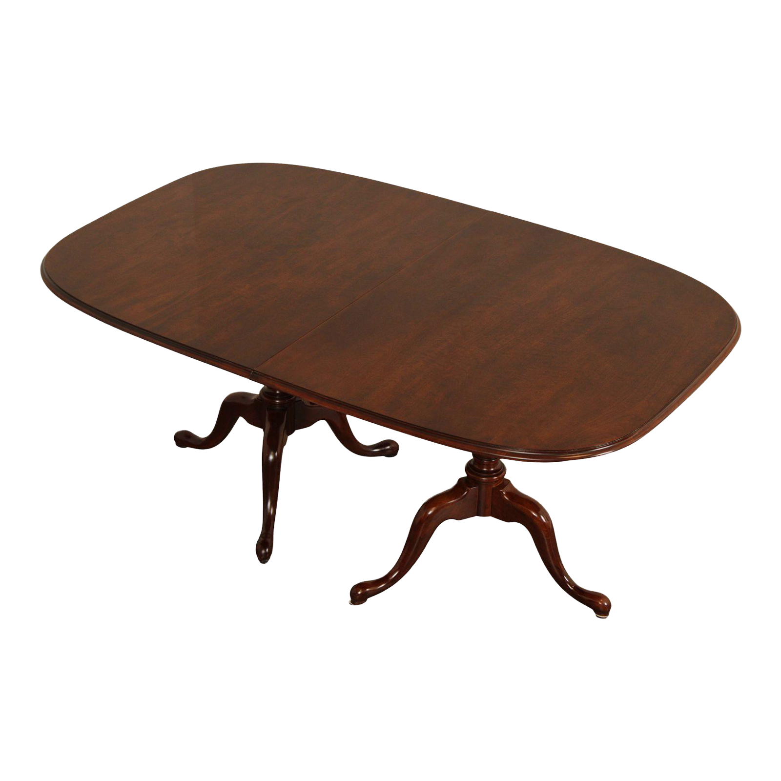 Drexel Heritage Vintage Cherry Double Pedestal Extendable Dining Table