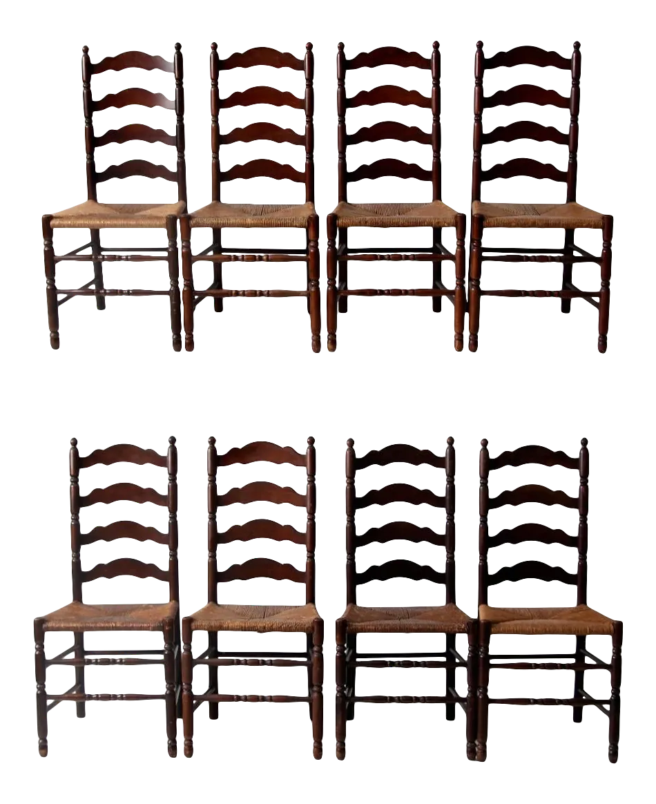Tell City Chair Company Dining Chairs Set of 8 Chairish