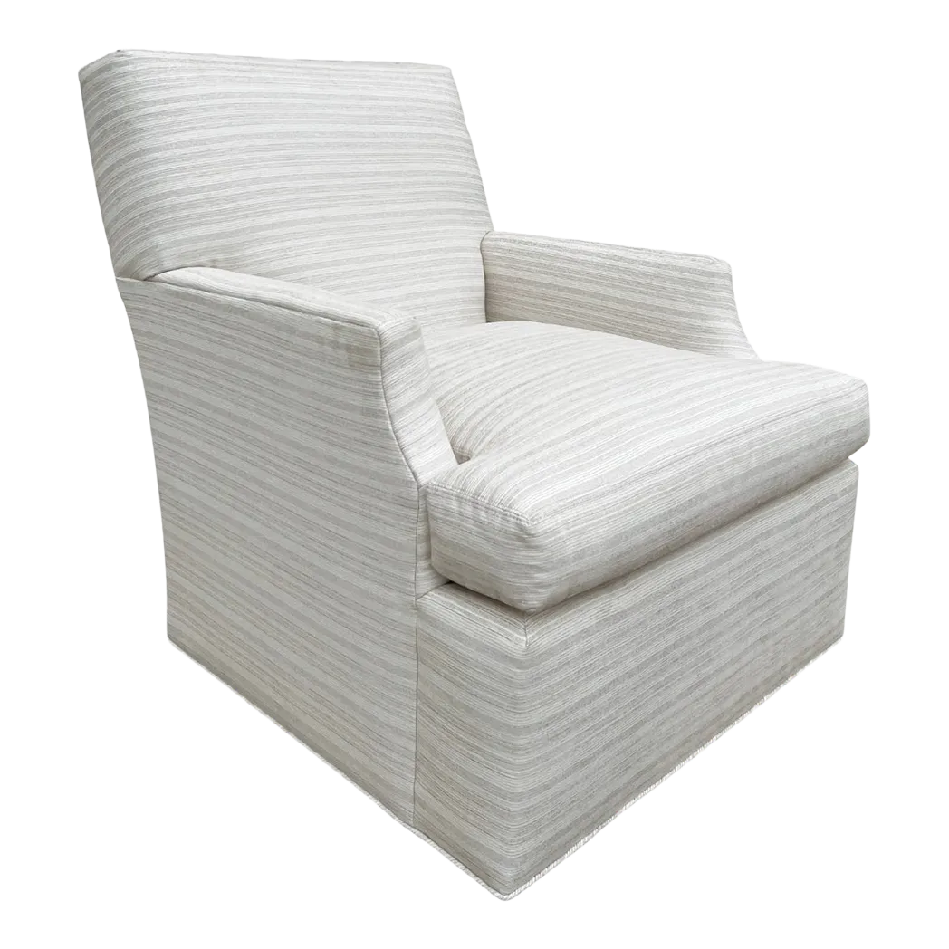 Lee Industries Swivel Chair Chairish