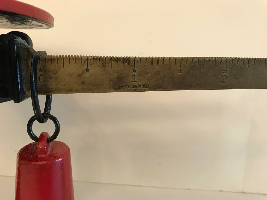 Fairbank Red Scale With Weights Fairbanks® Teleweigh™ Digital Scale