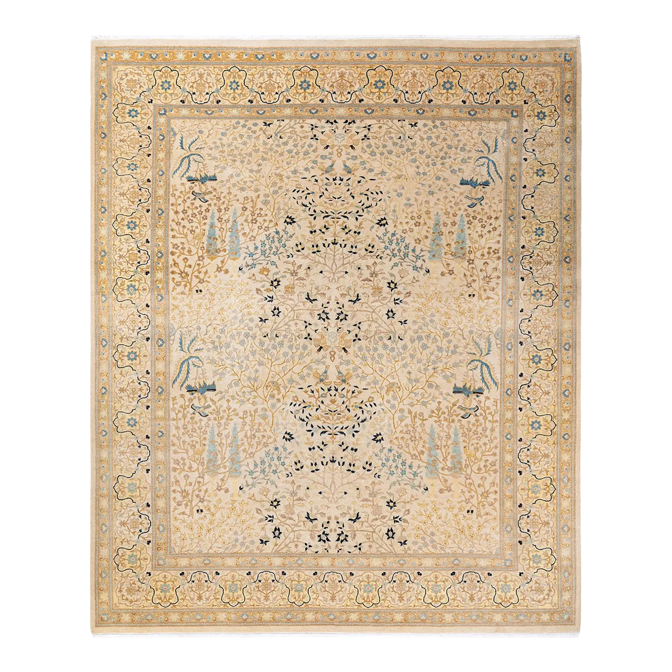 Mogul, One-of-a-Kind Hand-Knotted Area Rug - Ivory, 8\' 3\