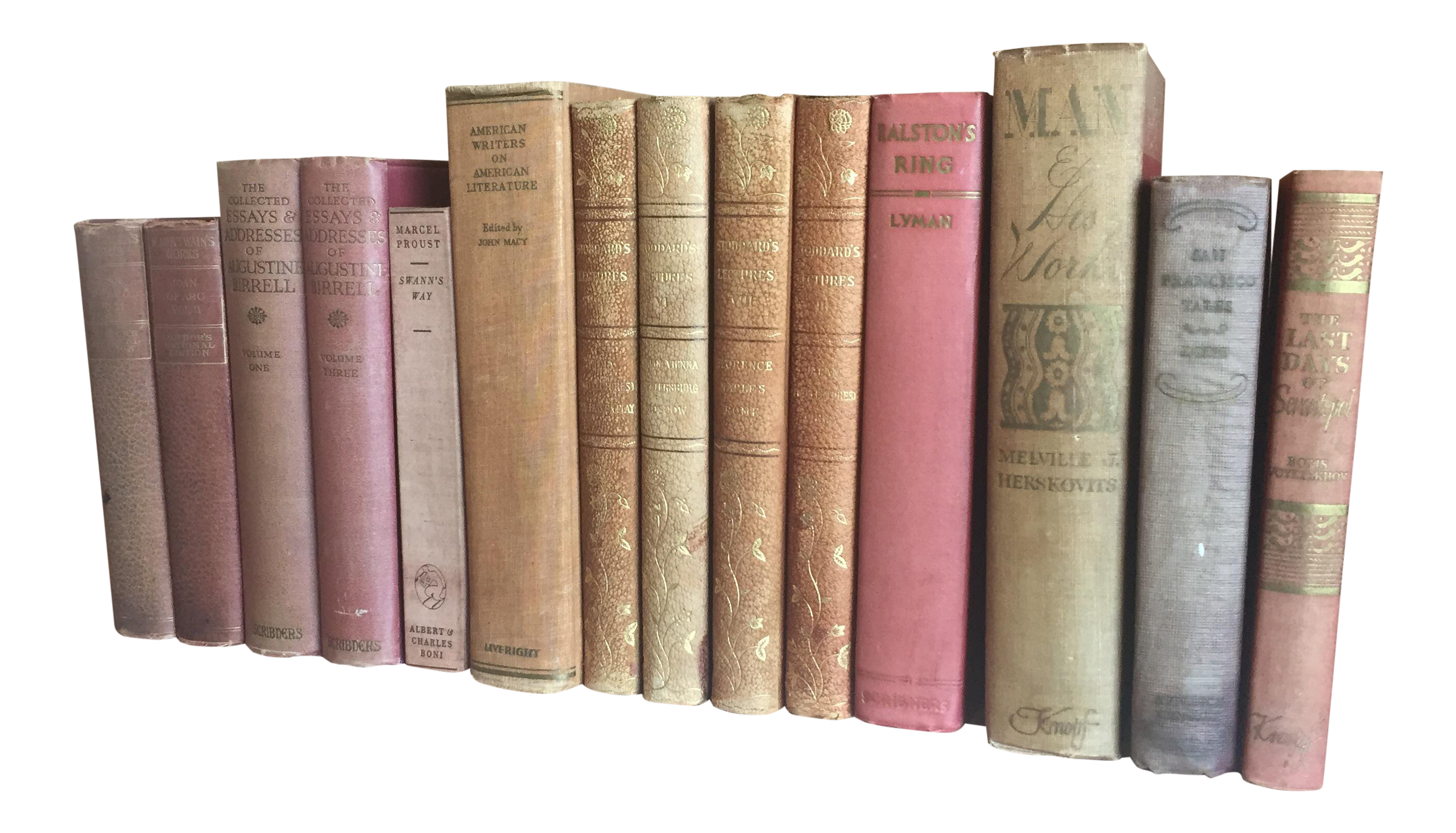 Antique Pastel Books Set of 14 Chairish