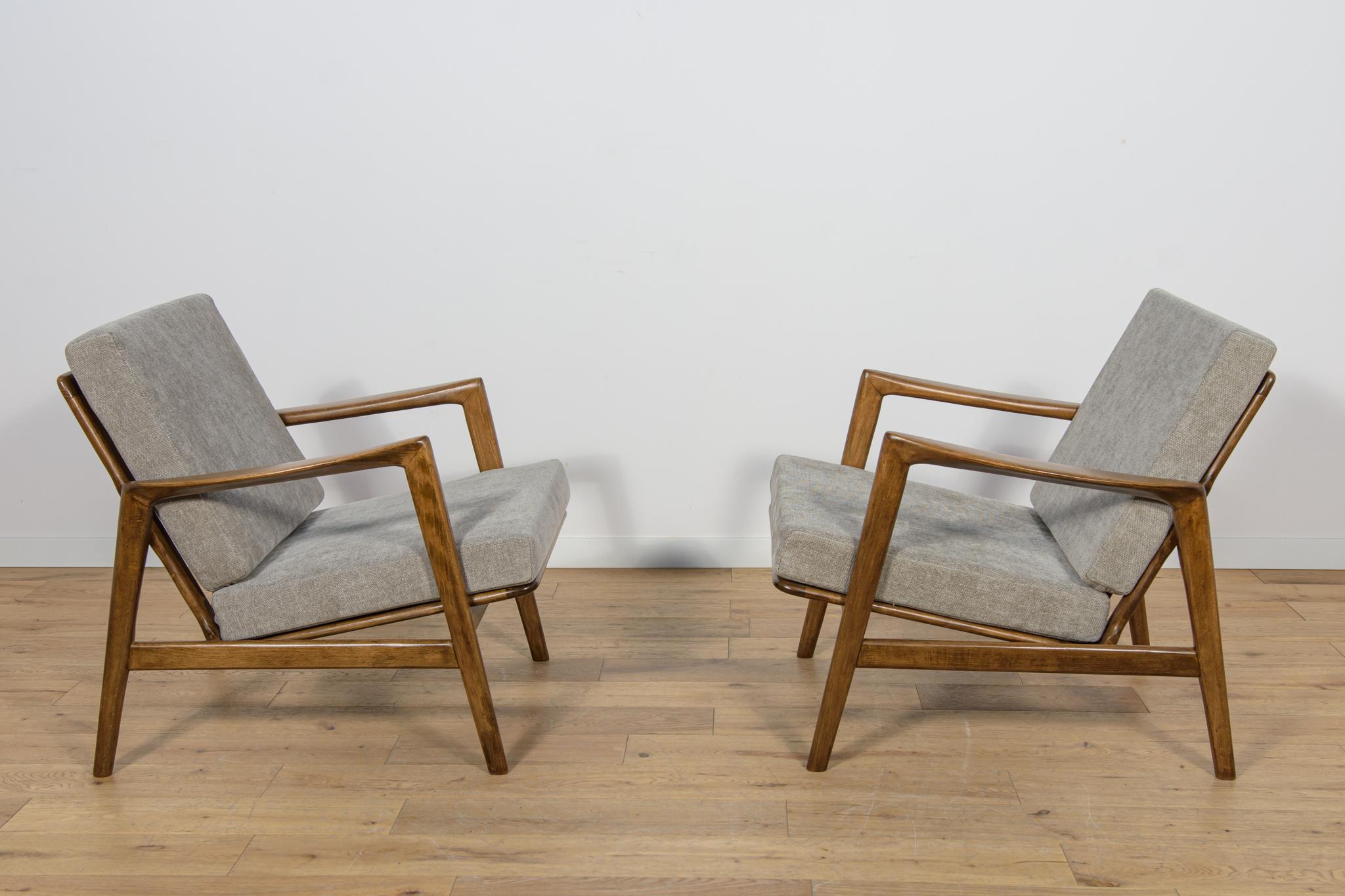 Mid-Century Model 300-139 Armchairs from Swarzędzka Factory, Poland, 1960s, Set of 2