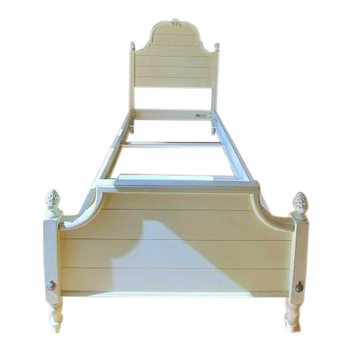 Ethan Allen Cottage Twin Bed in Antique White Chairish