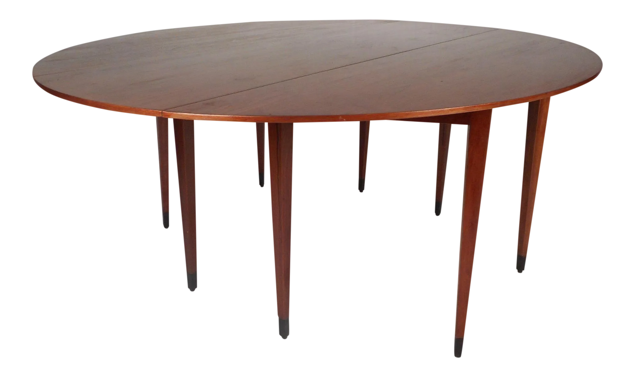 Newly Refinished MidCentury Modern DropLeaf Dining Table by Dunbar