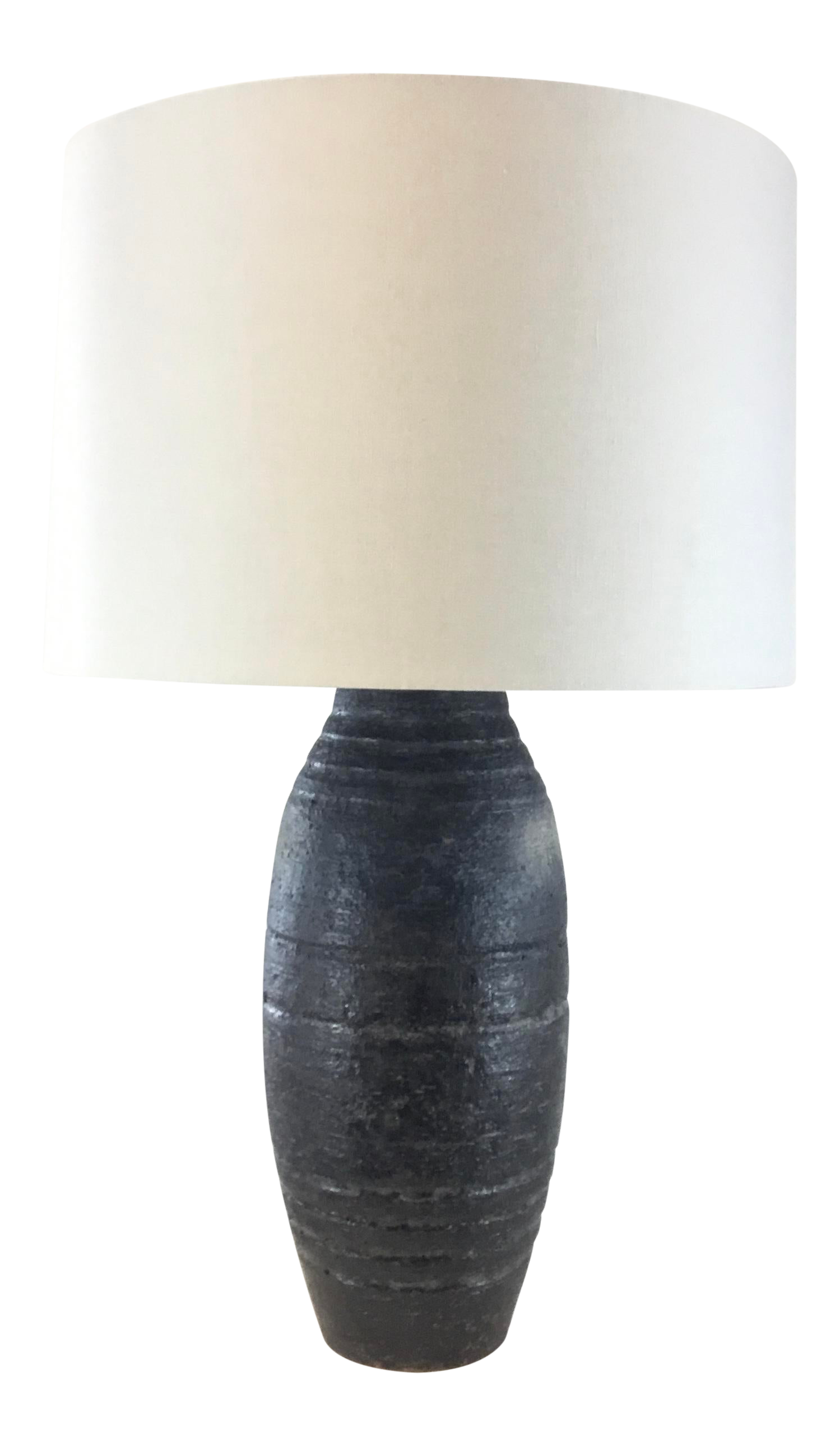 black ceramic table lamp