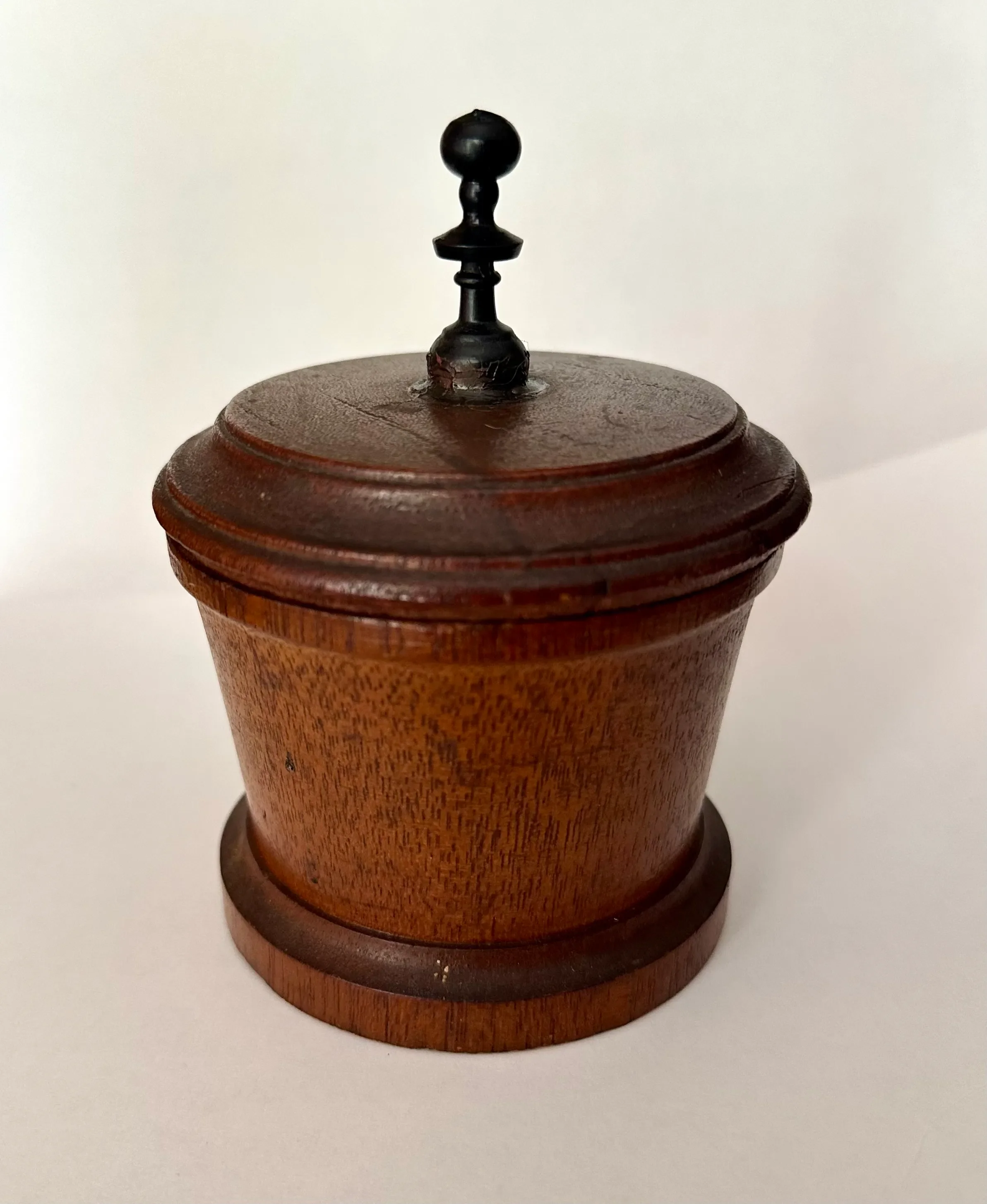 19th Century Turned Wood Tobacco Jar