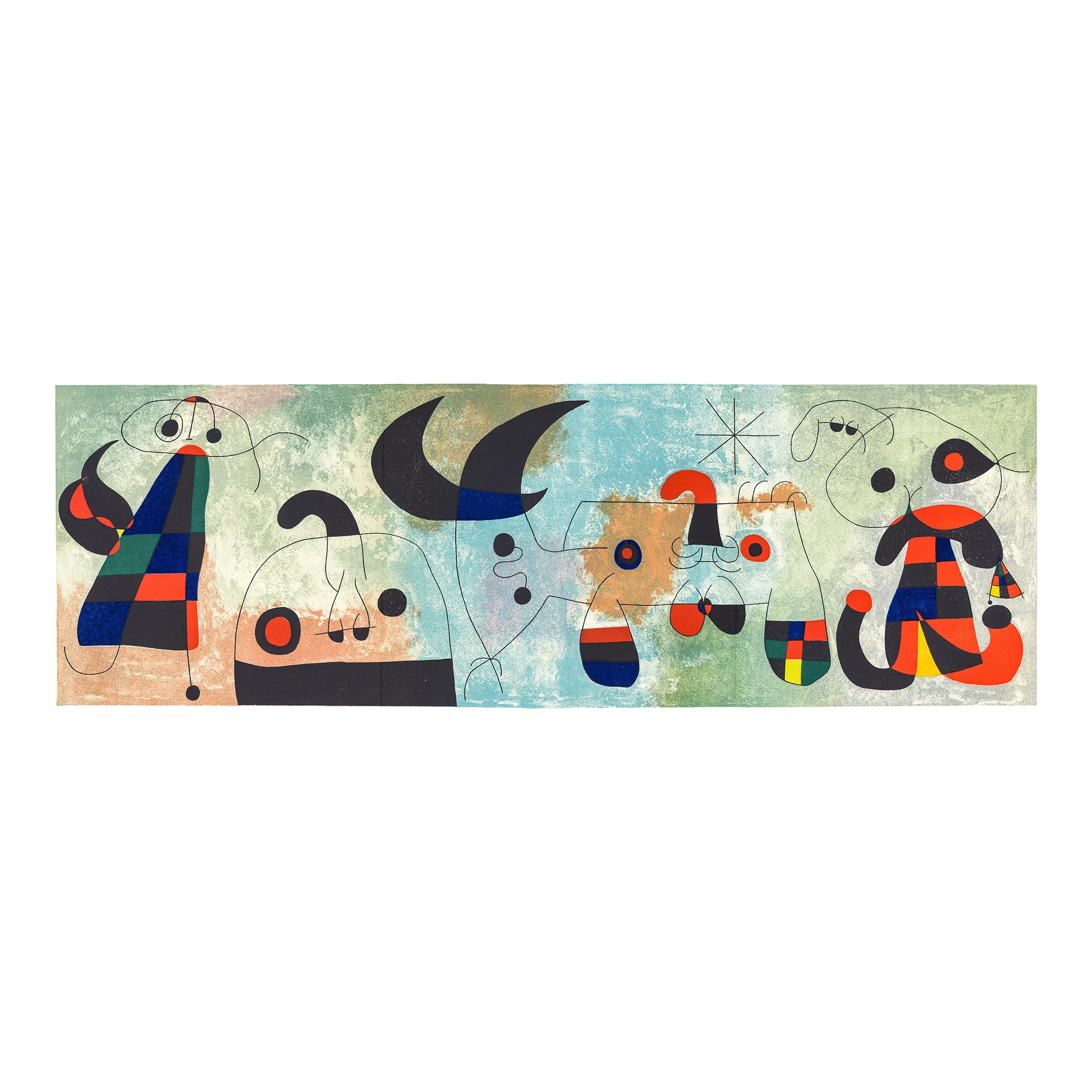 Large 1951 Lithograph 