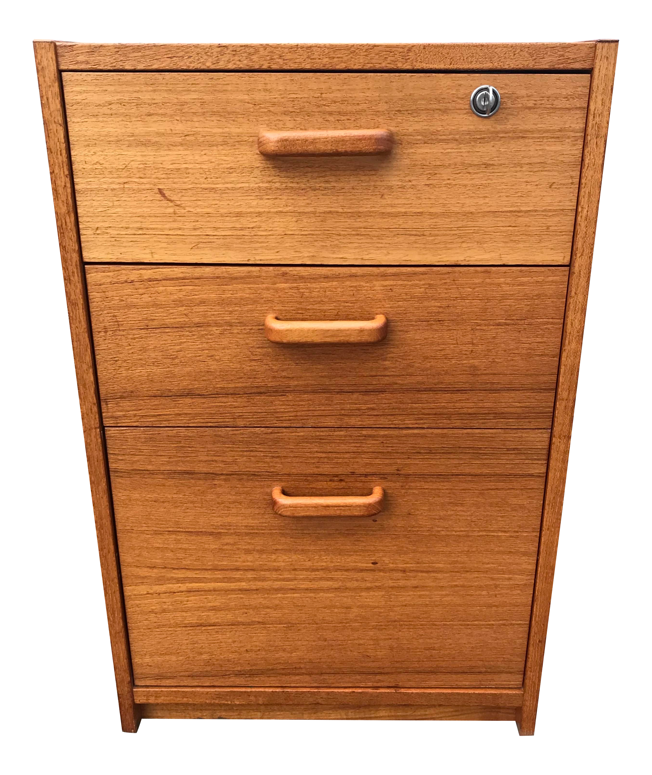 Danish Teak File Cabinet On Casters By Jesper Chairish