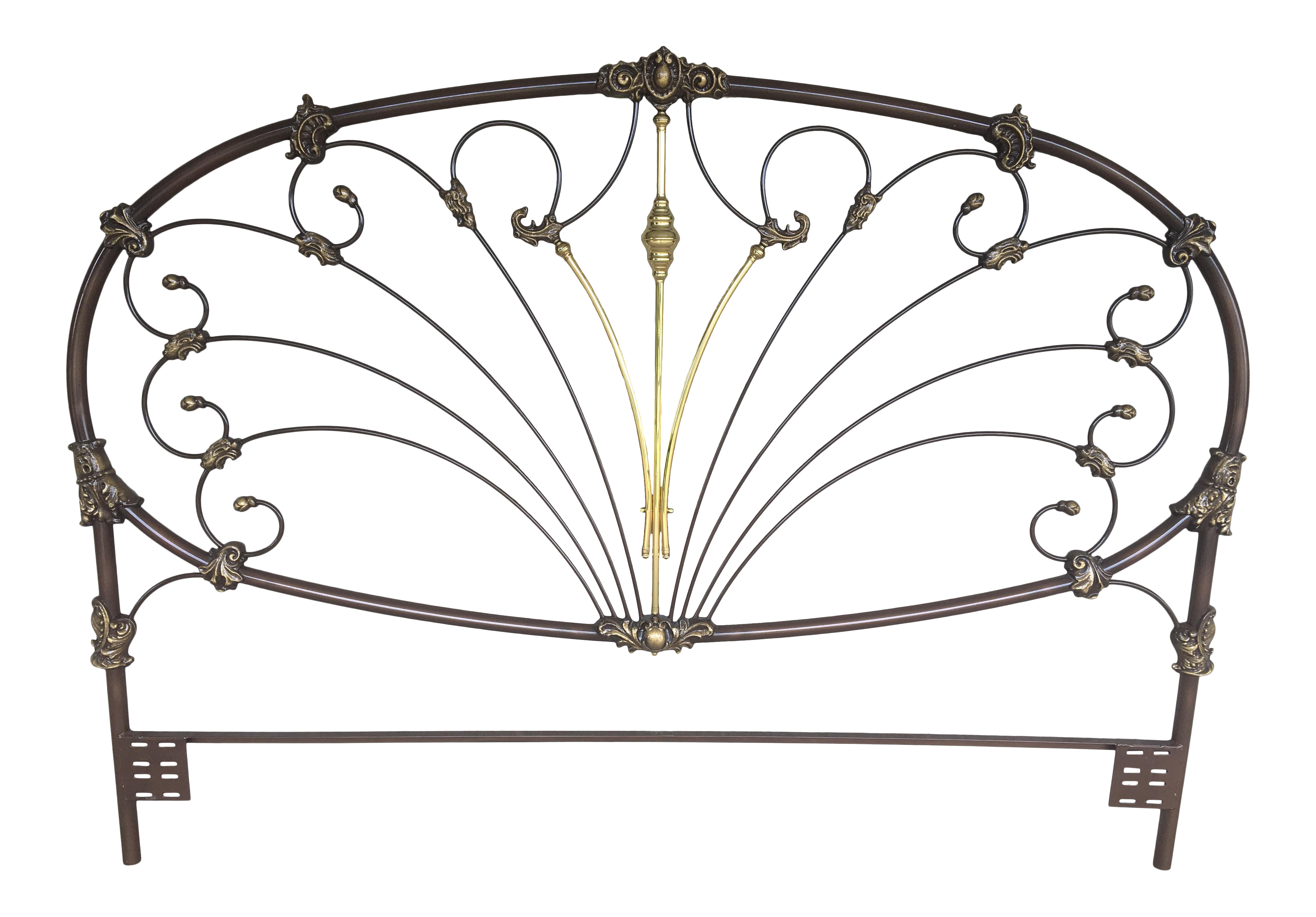 Elliot's Designs Magnolia 64 Bronze Dust Finish King Size Headboard |  Chairish