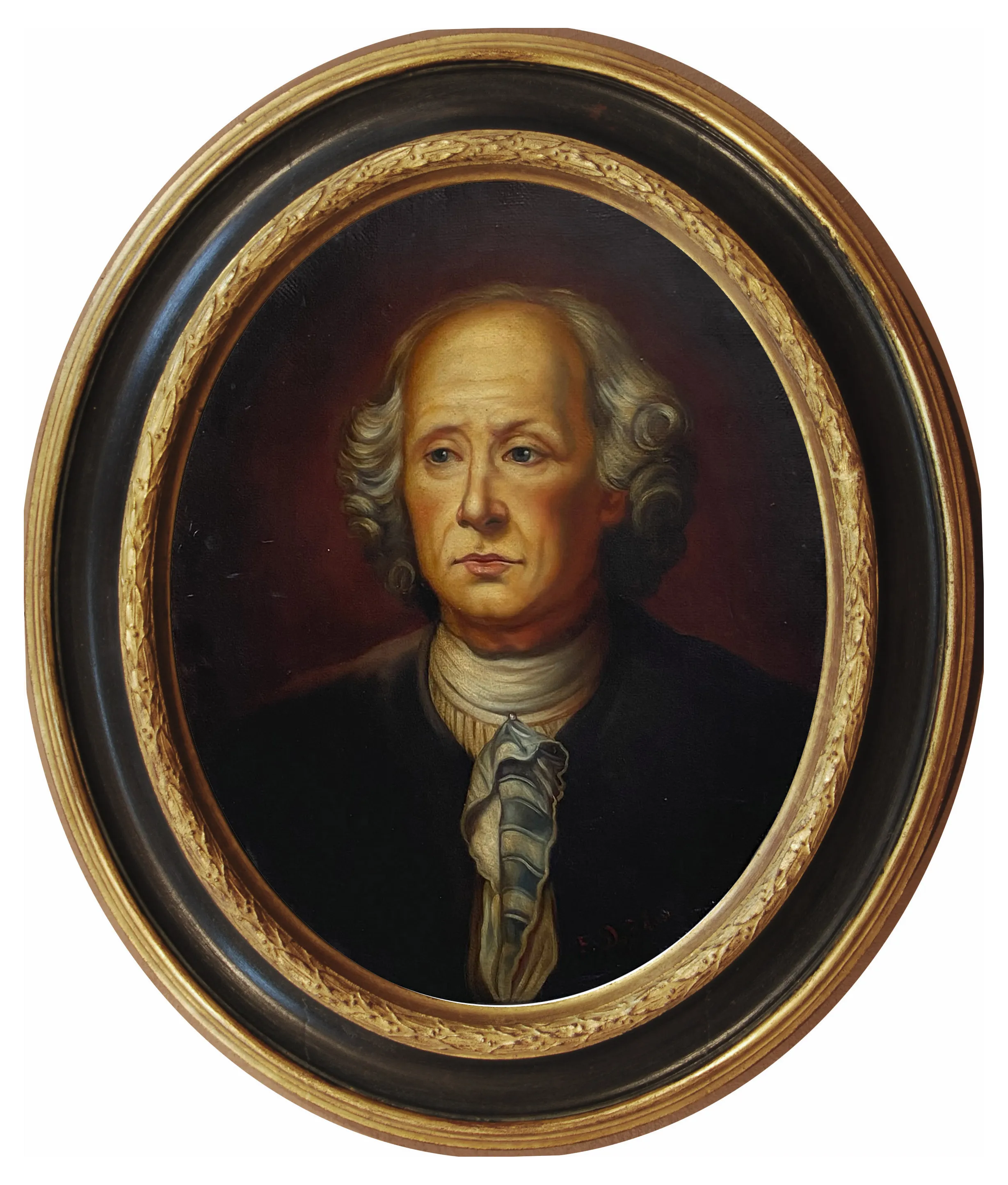 Portrait of a Gentlmen, French School, 2006, Oil on Canvas, Framed