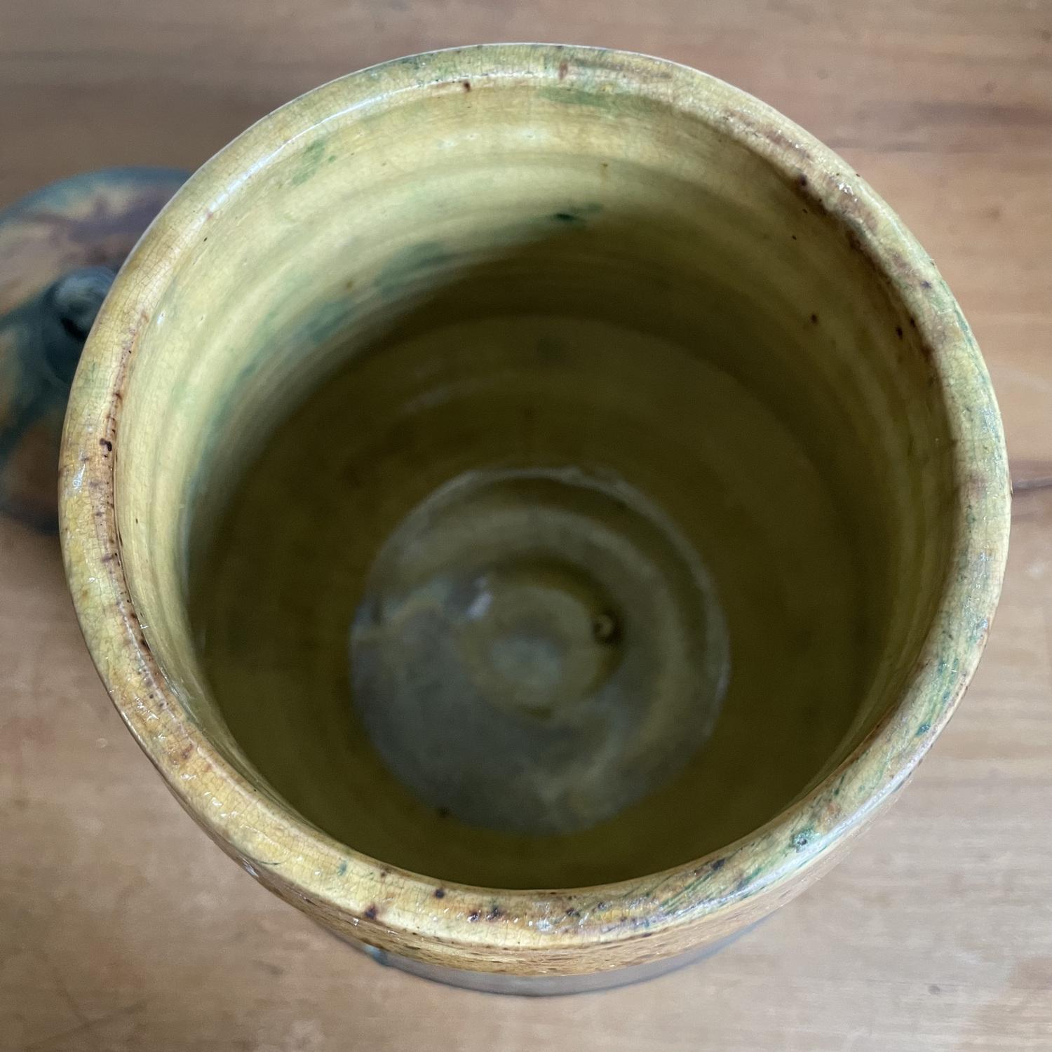 Glazed Terracotta Tobacco Pot