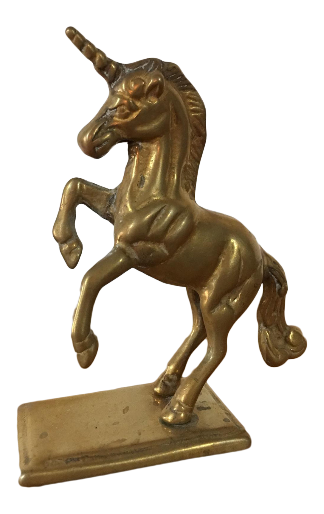 Vintage Brass Unicorn Figurine Chairish