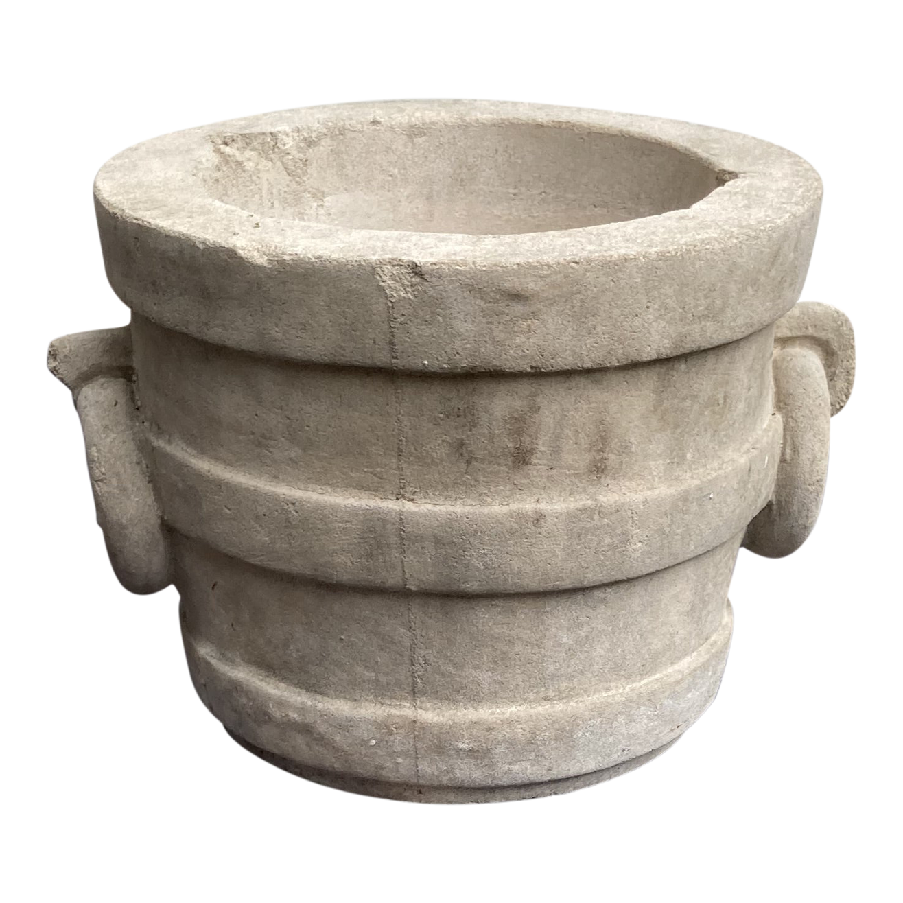 Heavy Gray Concrete Garden Planter. Chairish