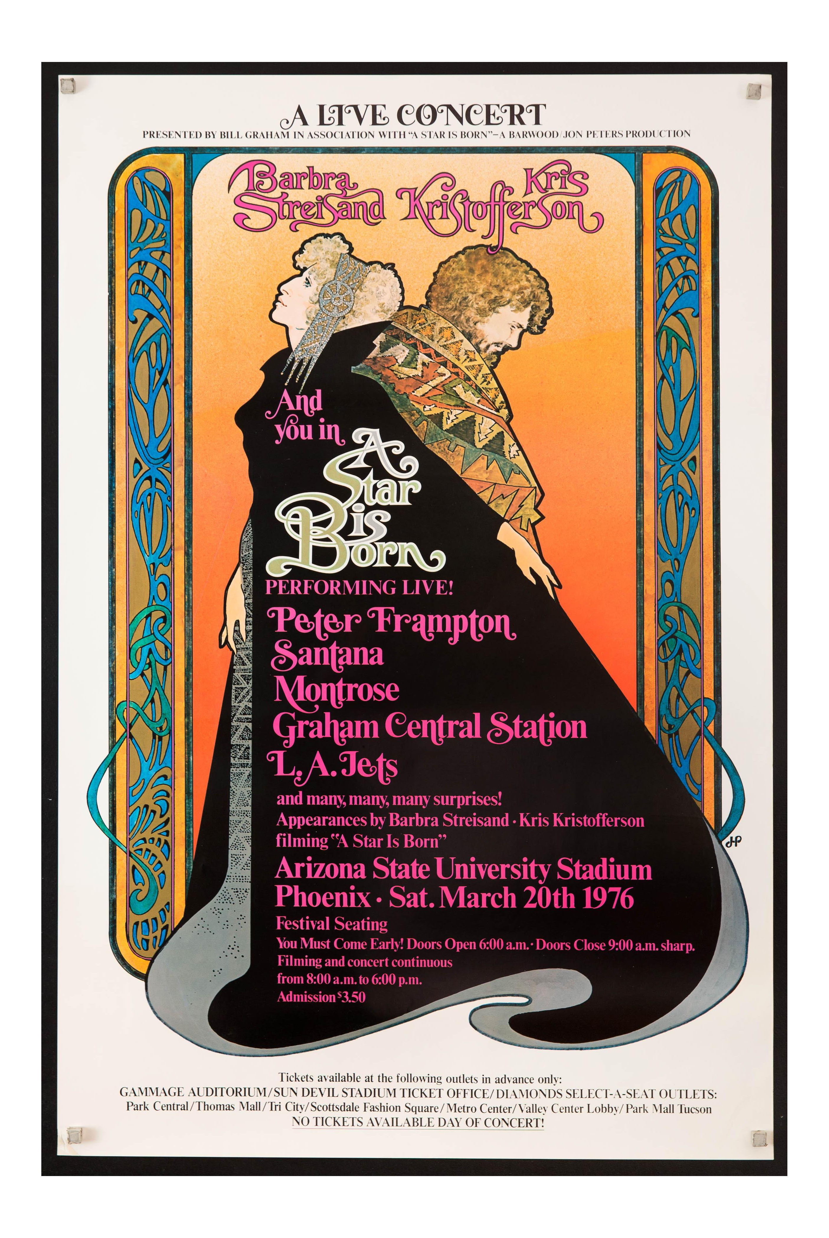 Vintage Original 1976 Barbra Streisand Kris Kristofferson A