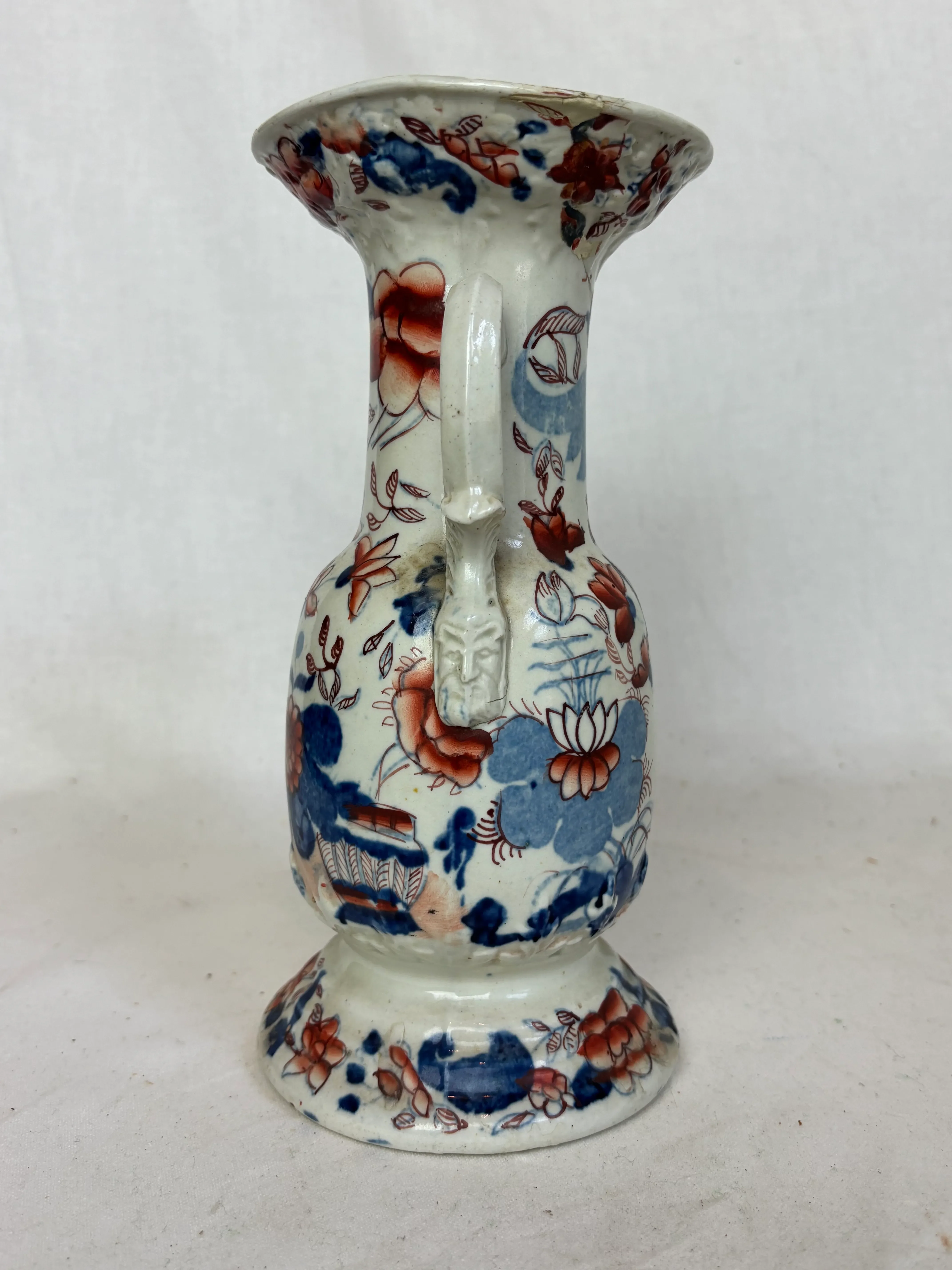 Mid 20th Century Chinese Porcelain Blue + Rust Vase main image 5