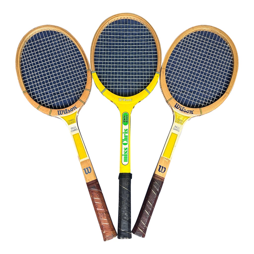 Trio of Vintage Chris Evert Wilson 