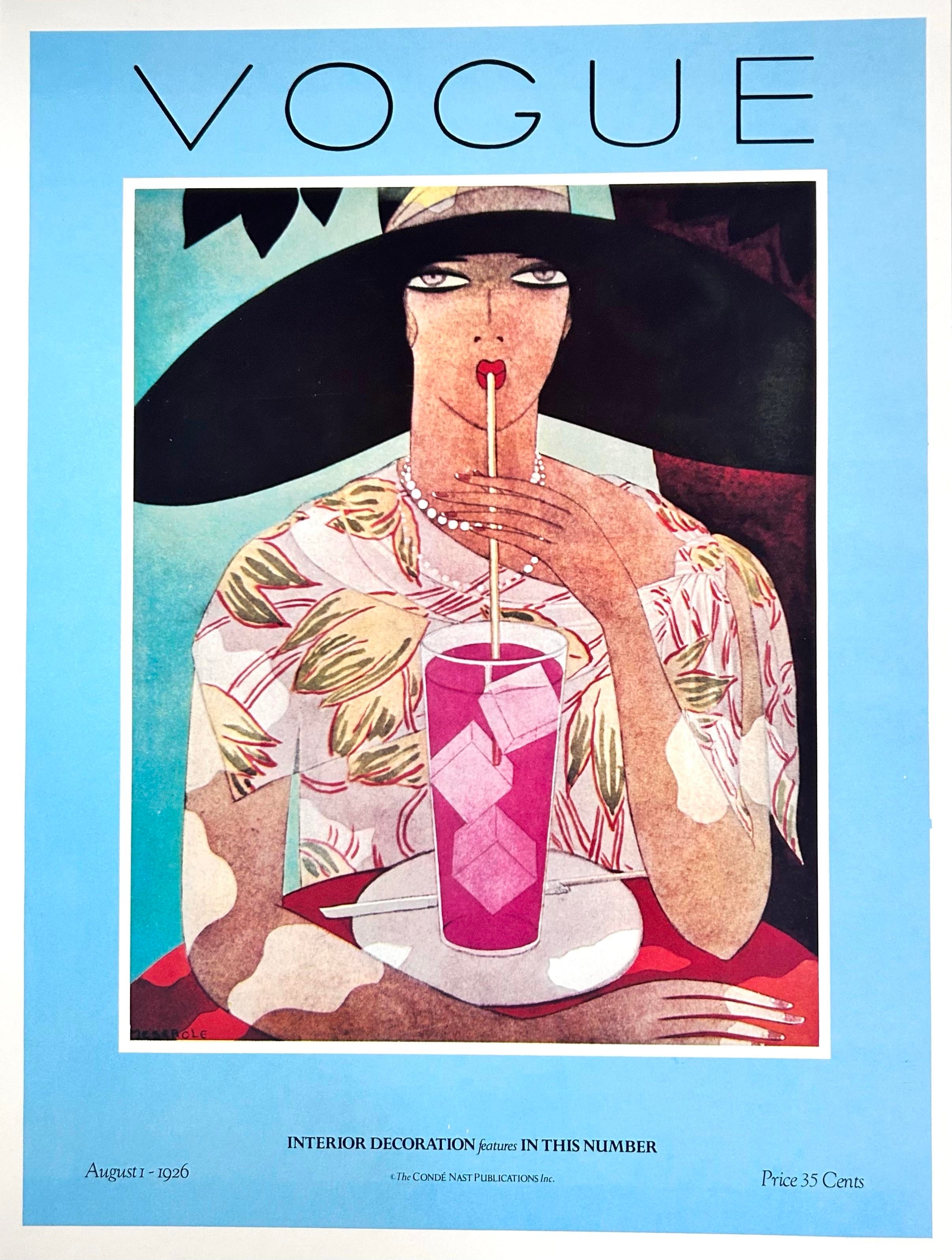 Vintage Vogue Cover Poster Print Paris Spring/Summer
