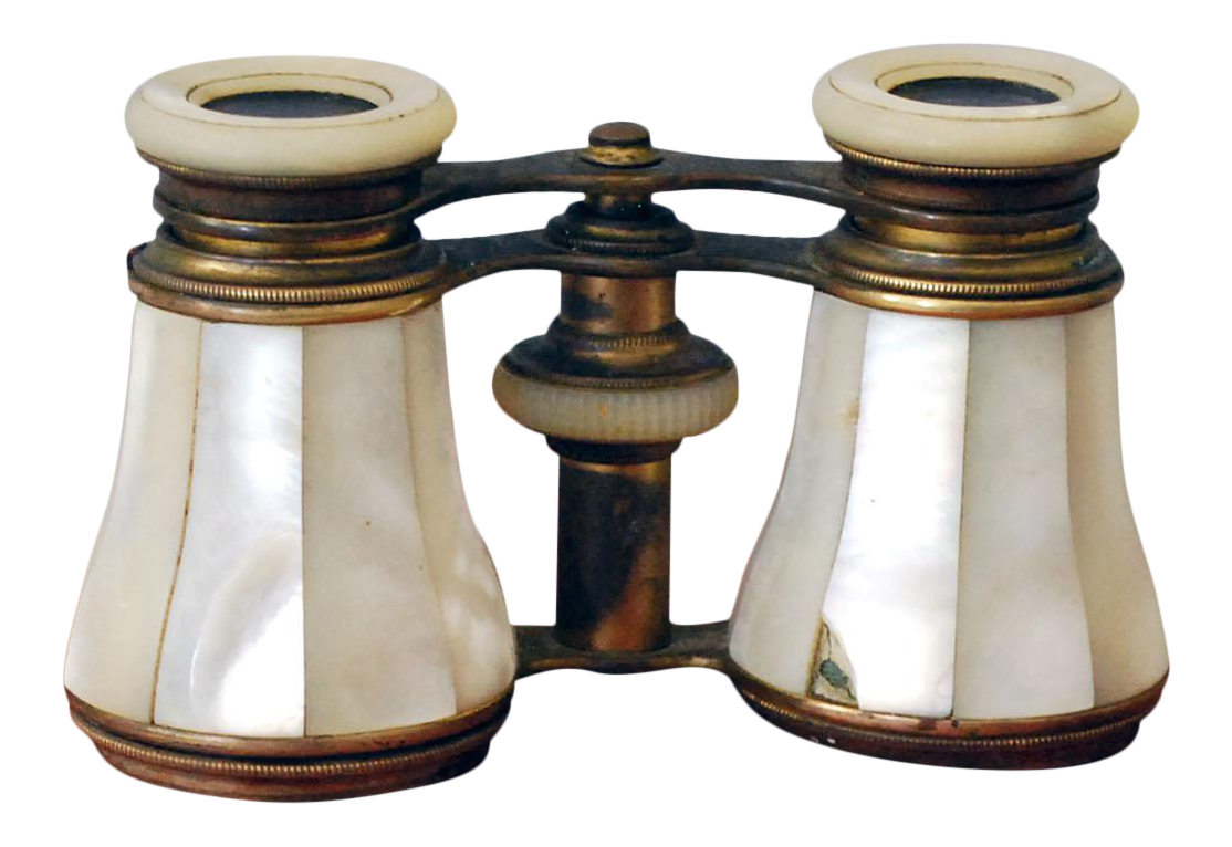 antique mother of pearl opera glasses