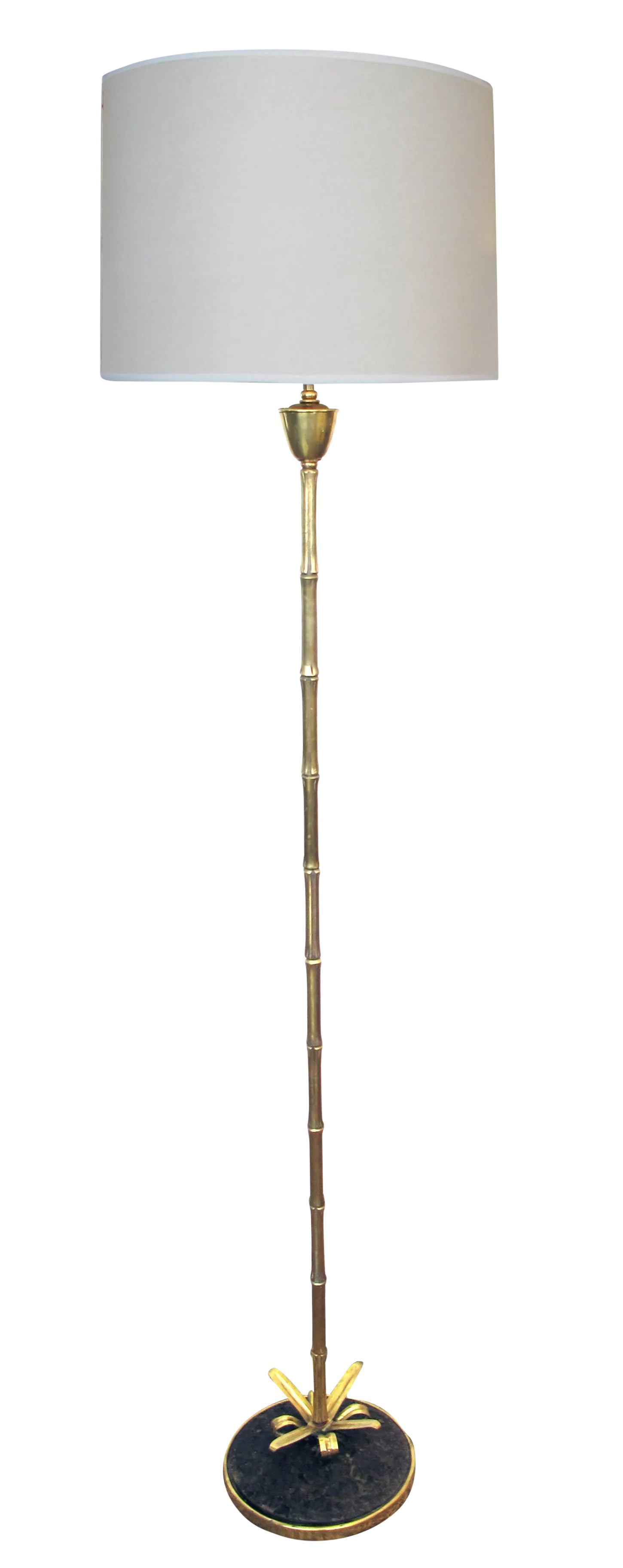 French Maison Bagués 1960s Brass Faux Bamboo Floor Lamp Chairish