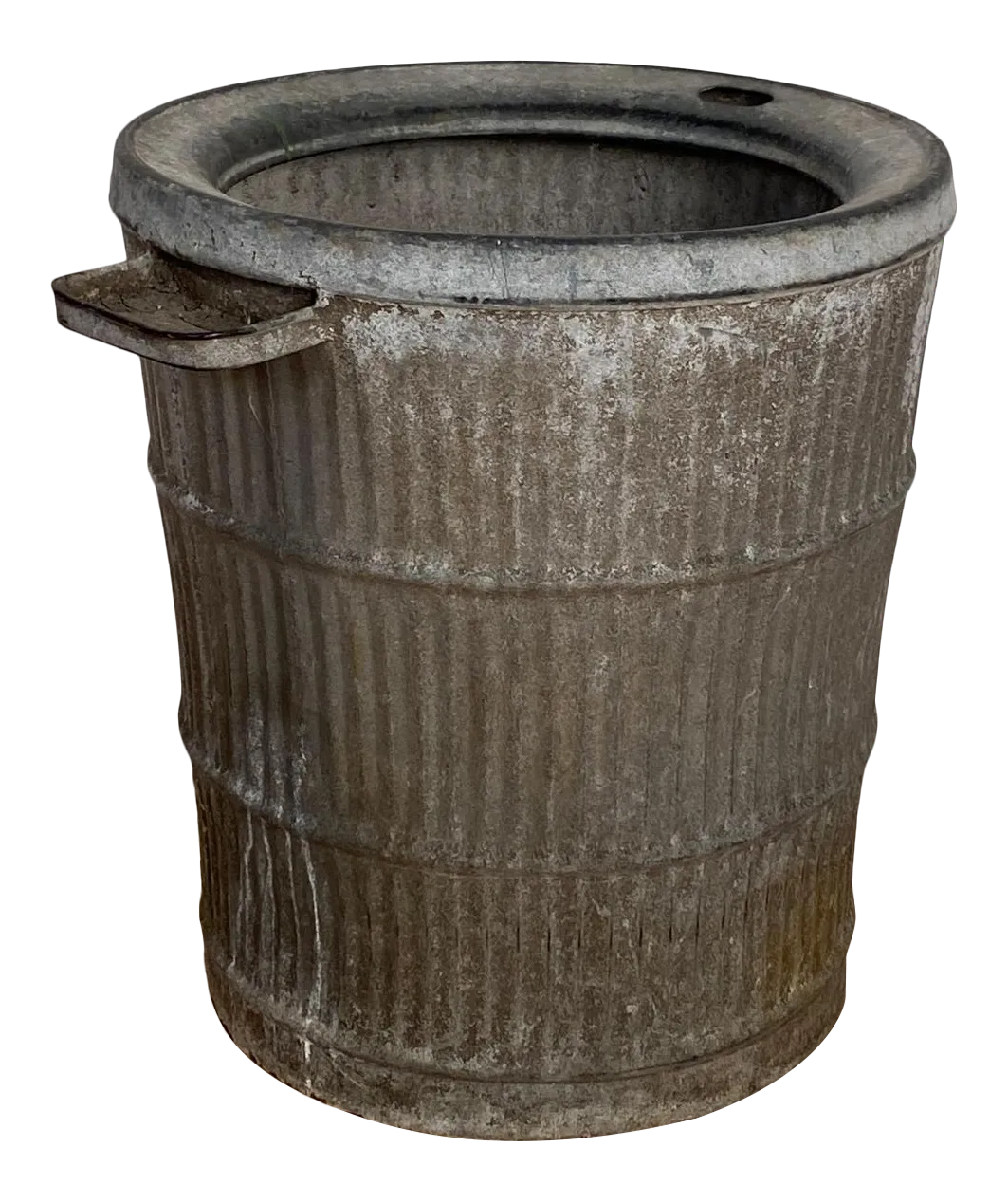 Large Antique Rustic Zinc Bucket Chairish