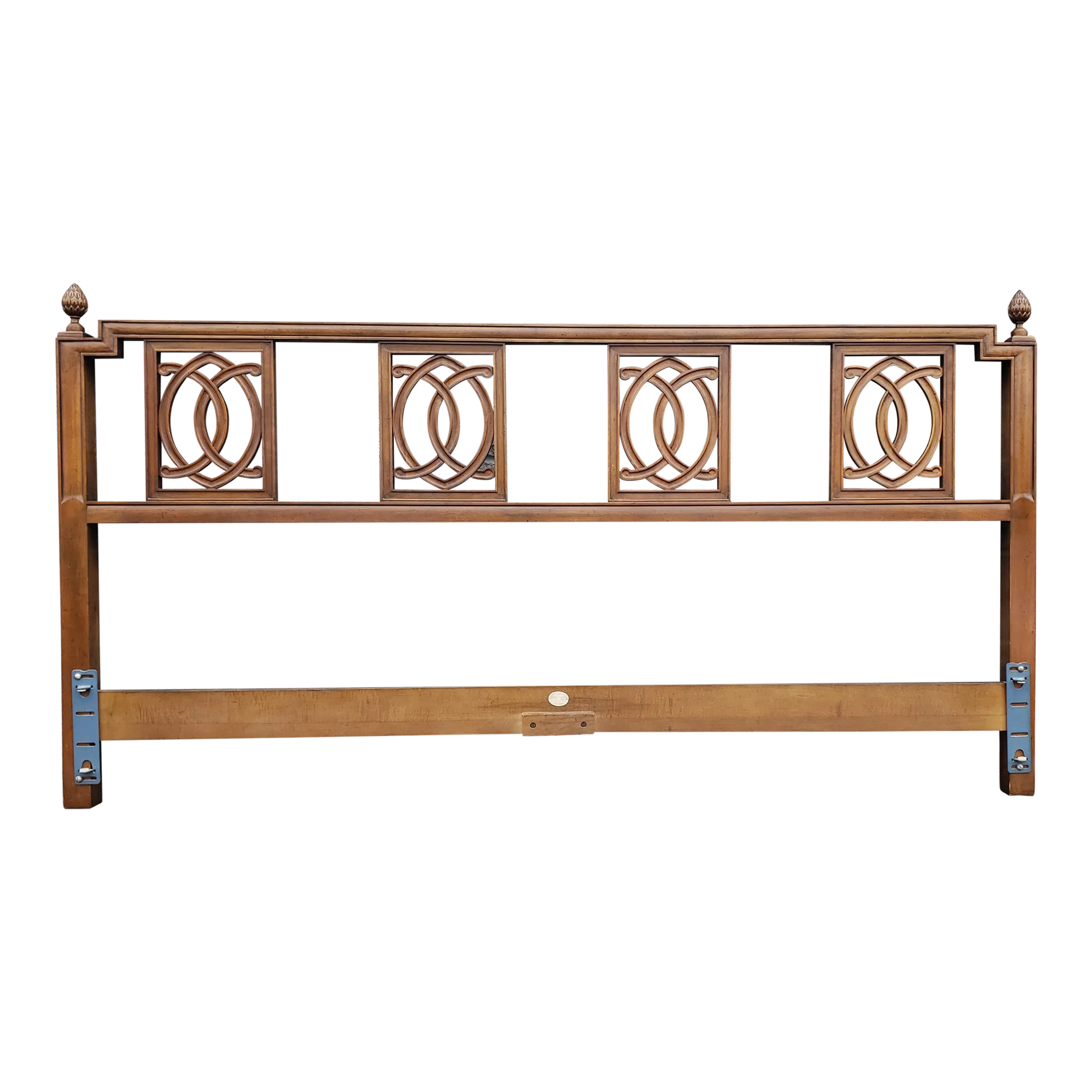 Baker Furniture Neoclassical Style Walnut King Size Headboard Chairish