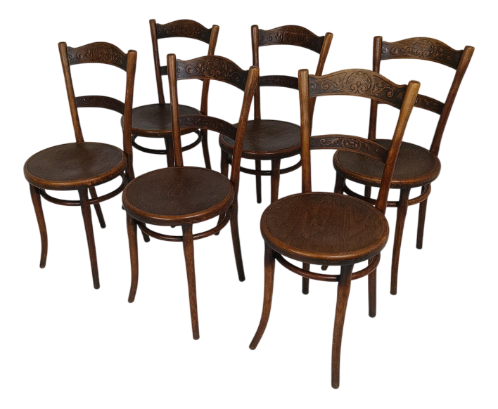 Bentwood Chairs from Thonet, Set of 6 | Chairish