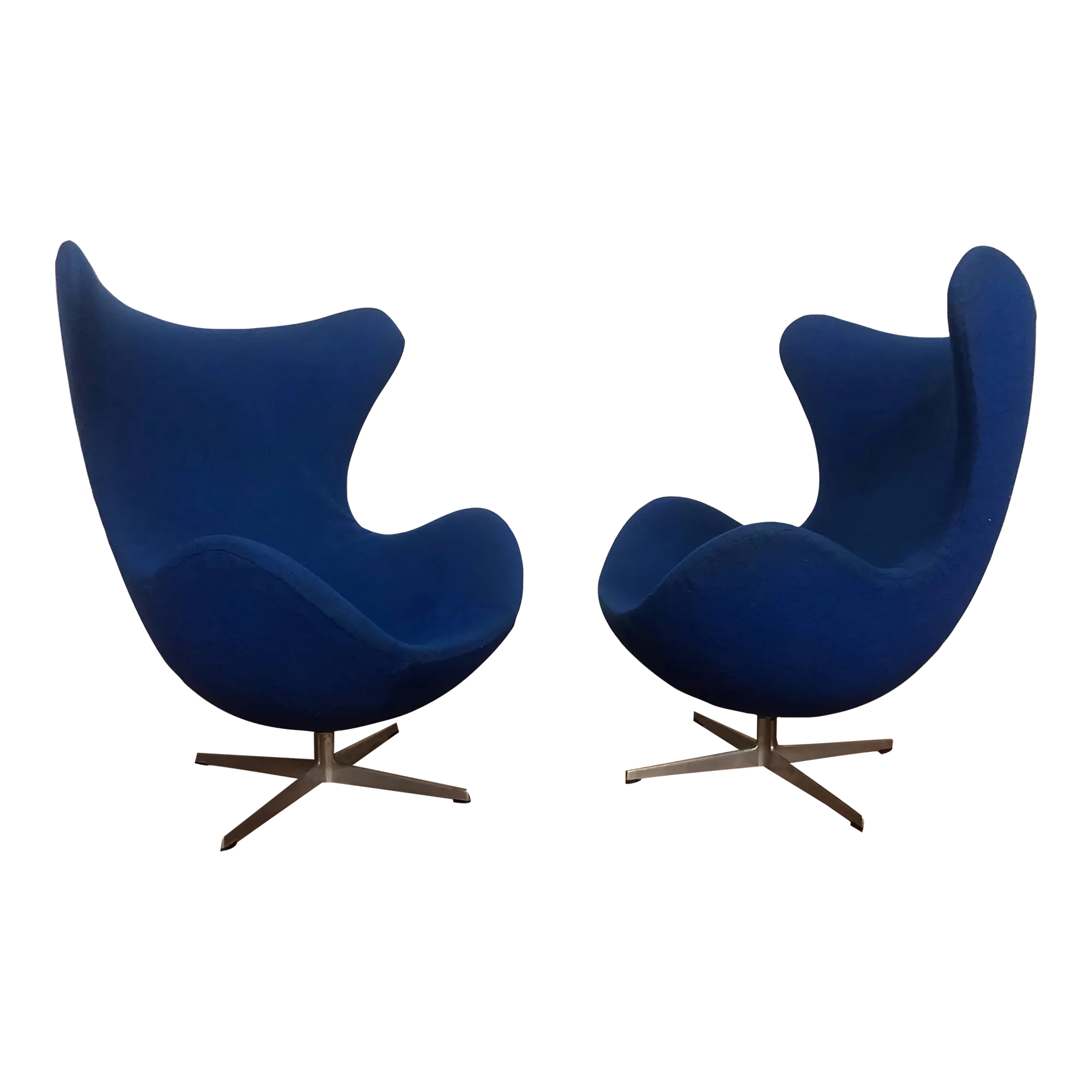 Authentic Arne Jacobsen for Fritz Hansen Egg Chairs - a Pair