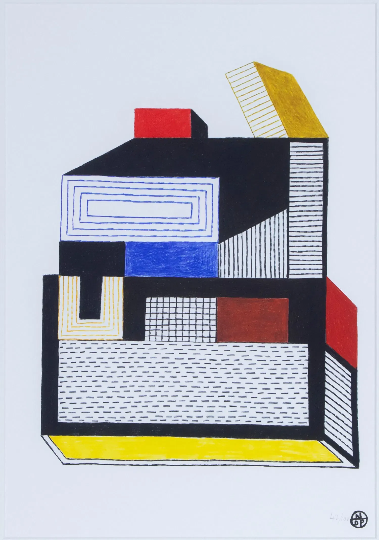 Nathalie Du Pasquier Signed Numbered Lithograph Art Print Memphis