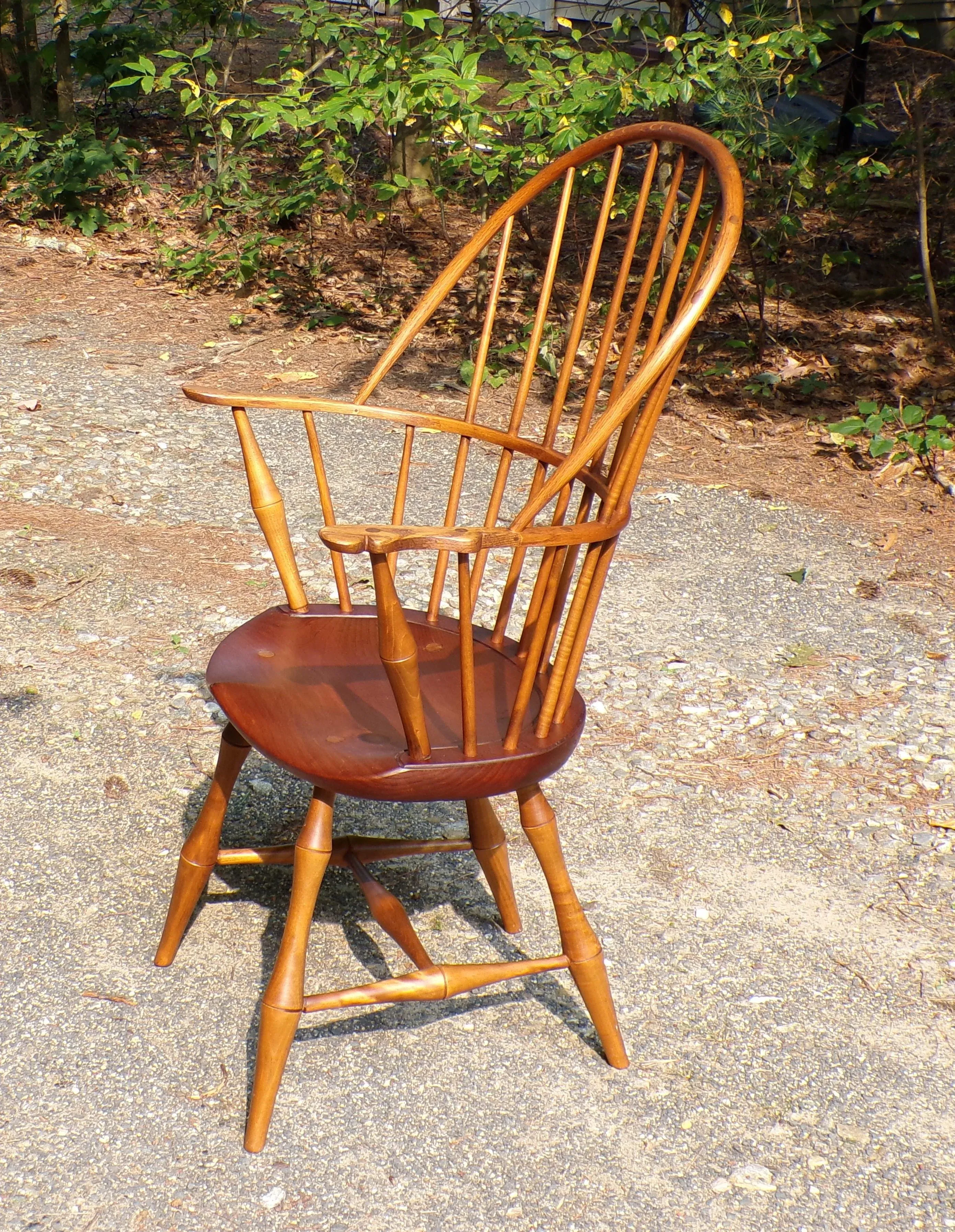 Vintage Dimes Bowback Arm Chair (Bamboo) Sack Back Windsor