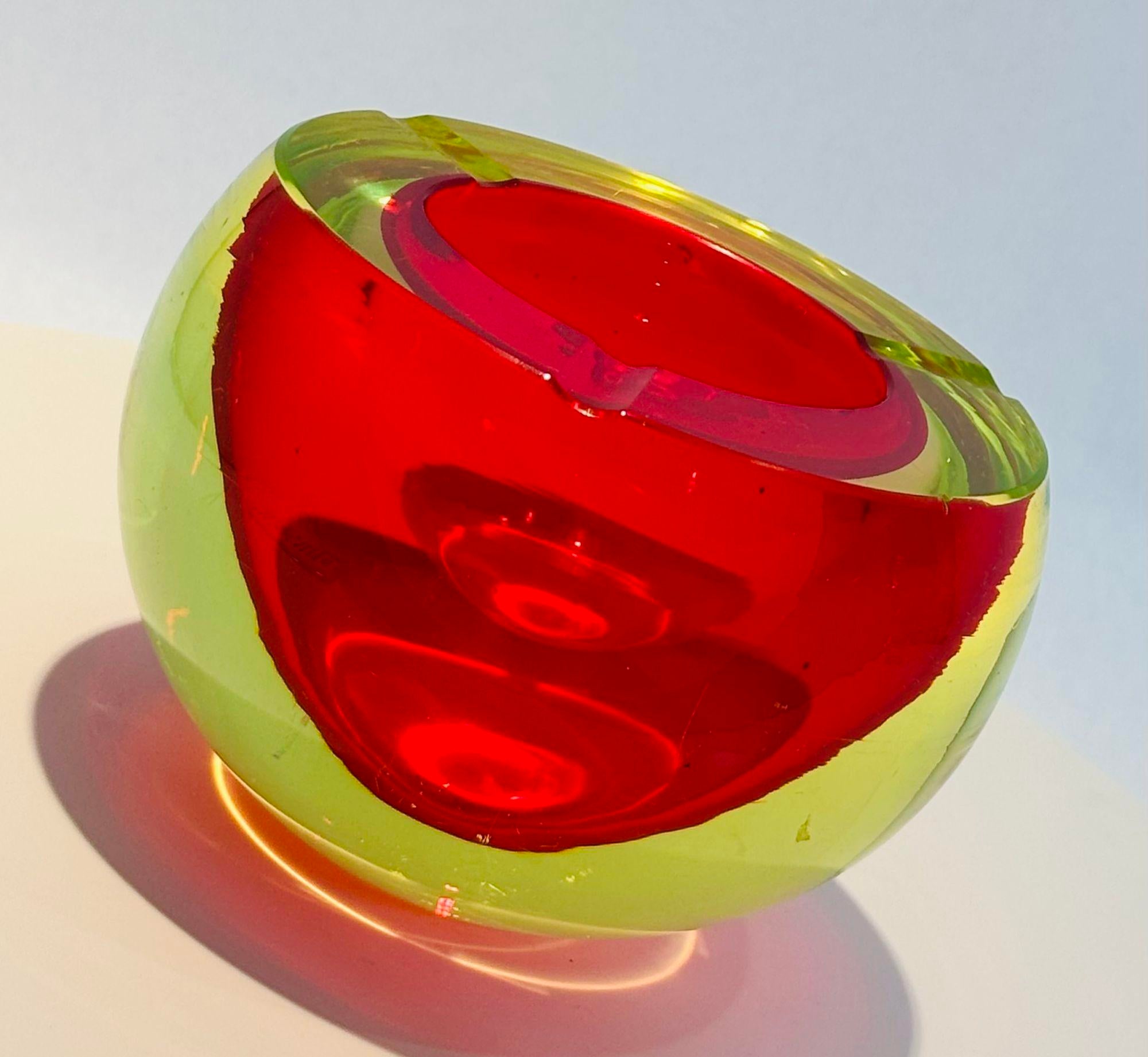 Vintage 60s Murano Glass Ashtray. Vetro Sommerso. - Etsy