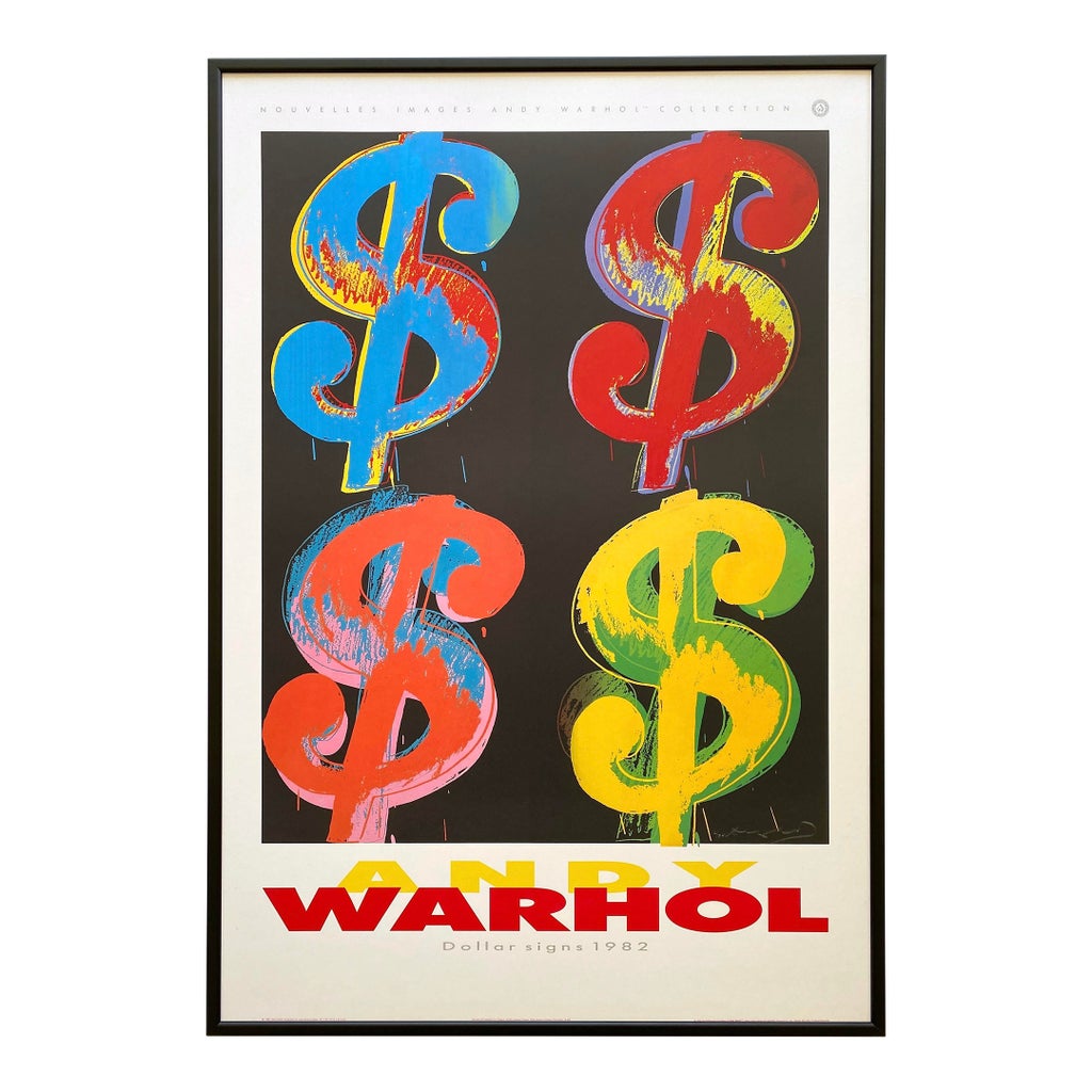 1980's　ポストモダン　ヴィンテージ　アテンションマーク　ポップ　アート　鏡 andy-warhol-estate-vintage-