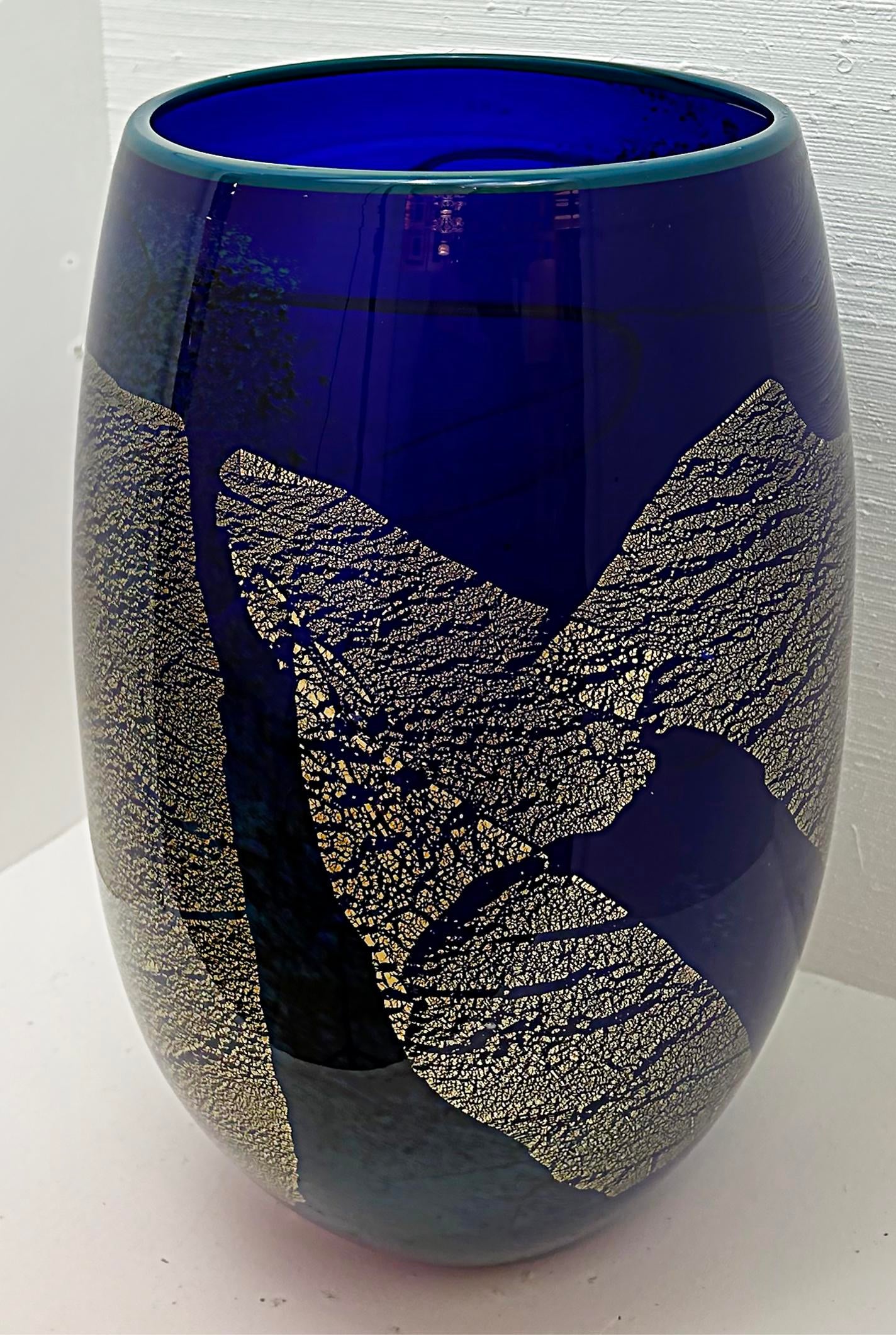 loan nemtoi vase ヴィンテージARTGLASS Vintage Art Glass Vase by Romanian Artist Loan Nemtoi Large