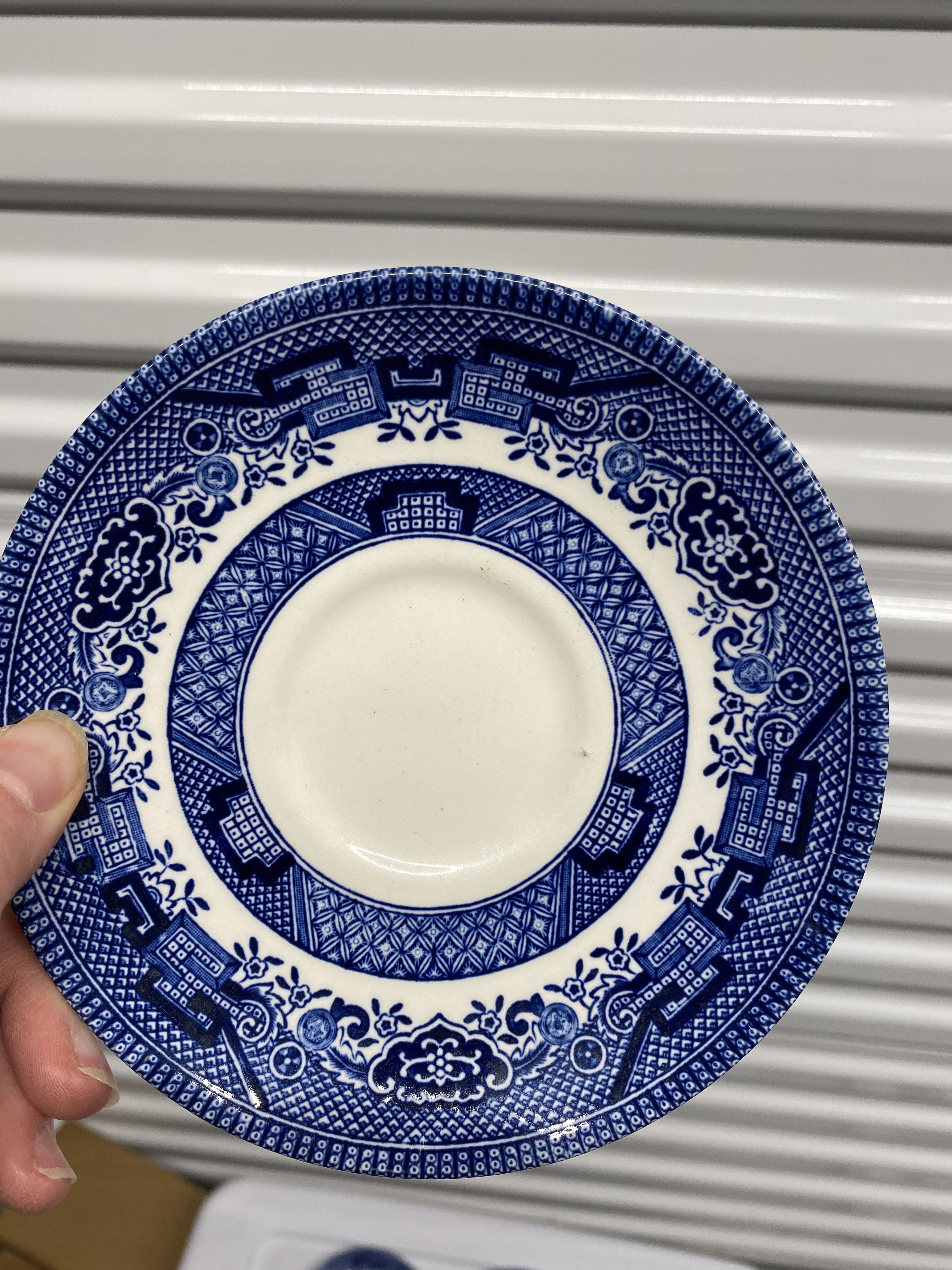 Churchill plates shop blue