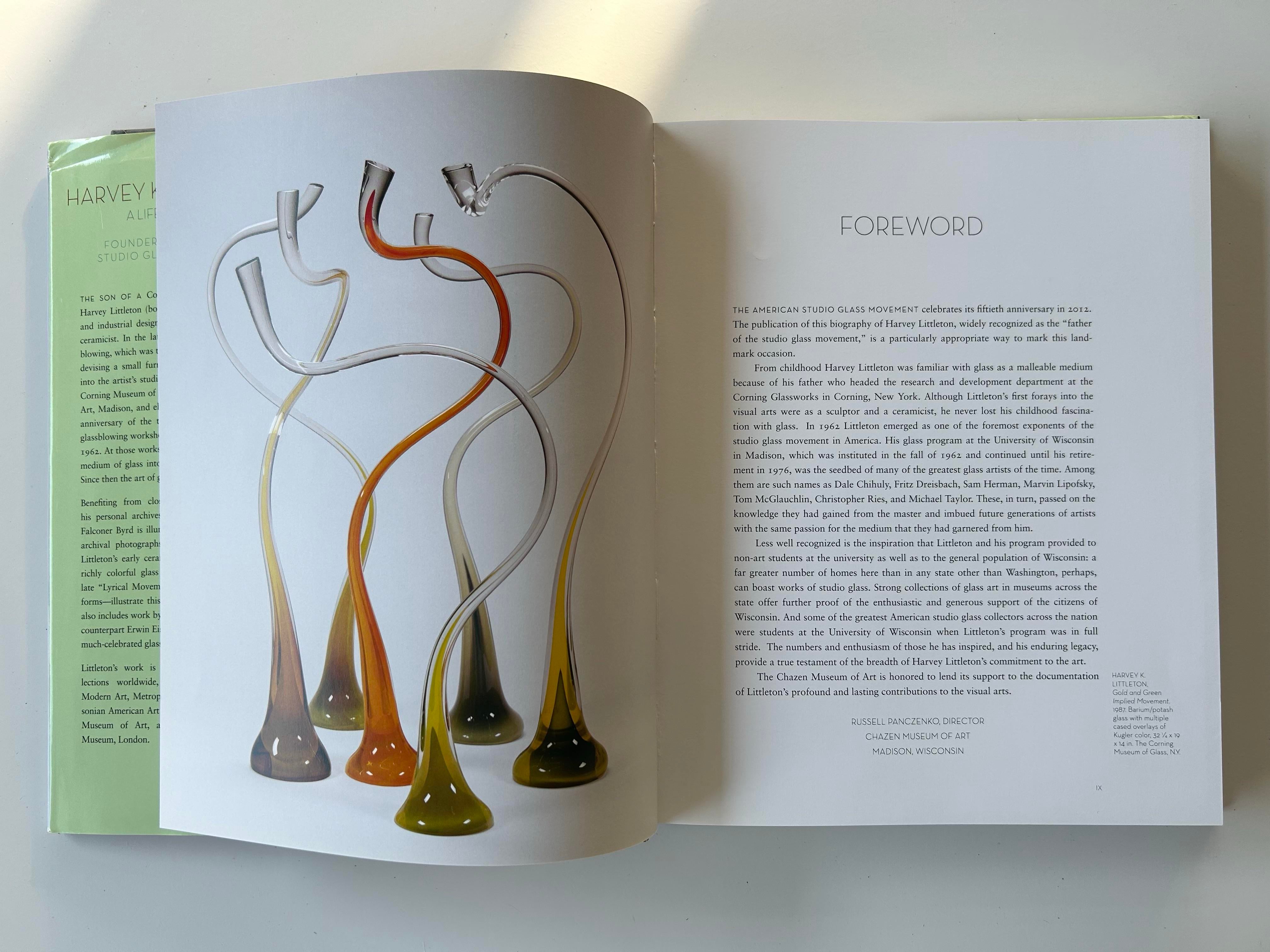 Art Book- Harvey K. Littleton, a Life in Glass, 2011 Signed and