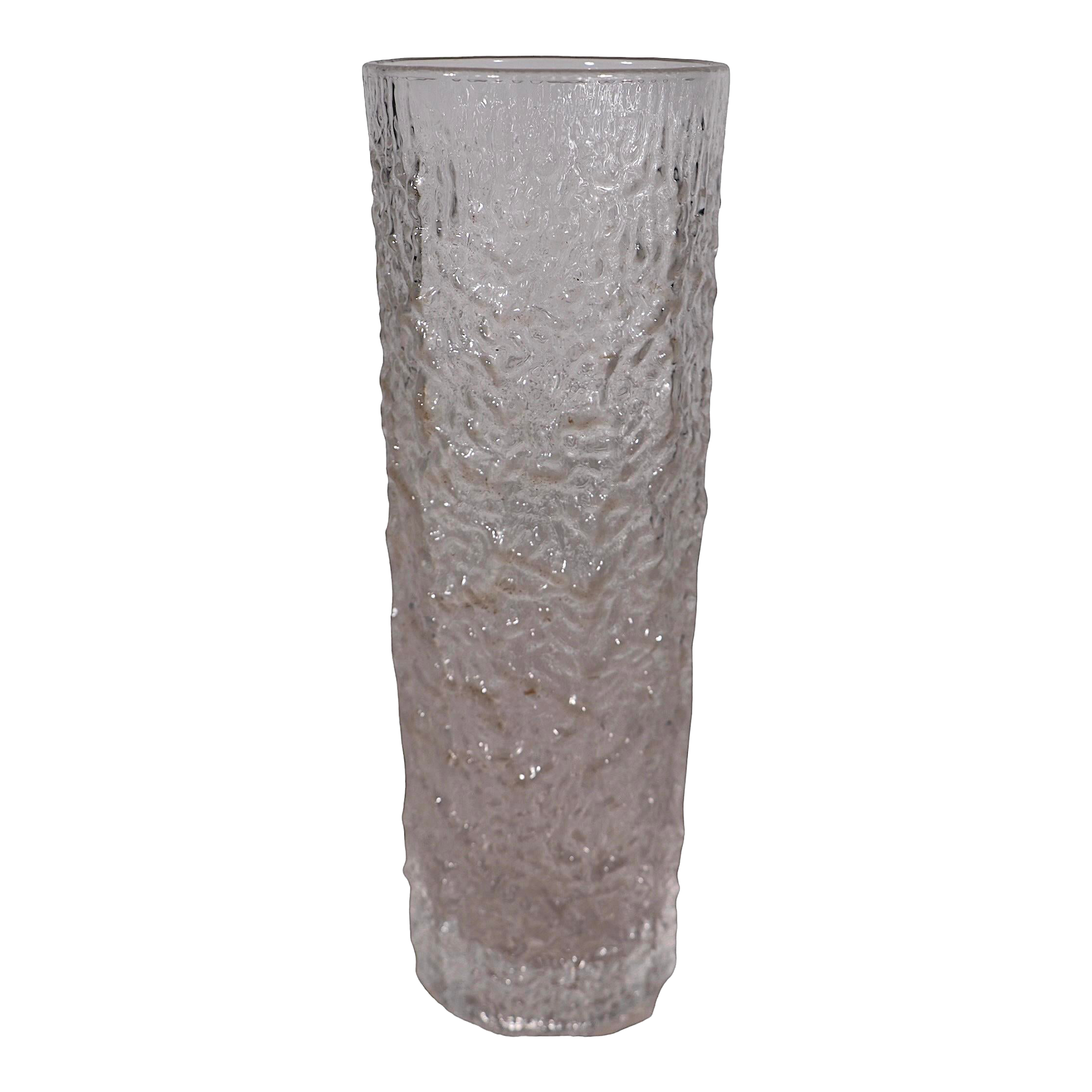 Mid Century Textured Bark Flower Vase Att. To Geoffery
