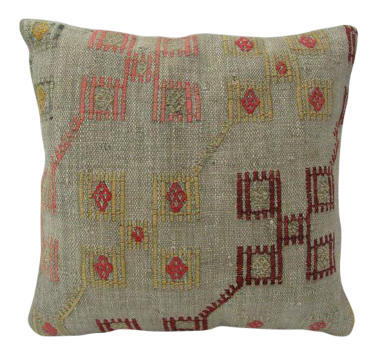 Embroidered Handmade Kilim Pillow Chairish