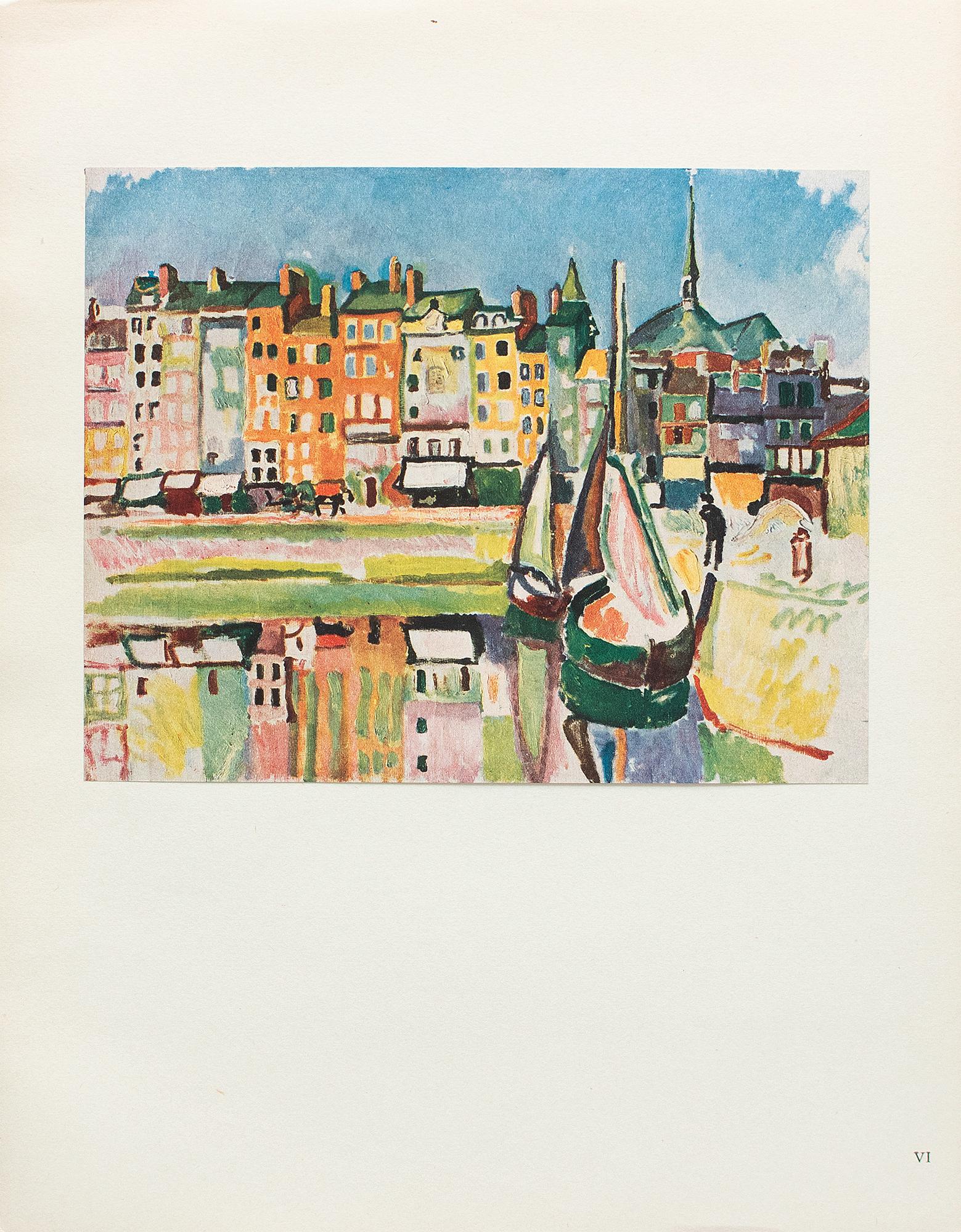 Dufy、Port at Deauville、希少画集画、新品額付 Dufy、Port at Deauville、希少画集画、新品額付